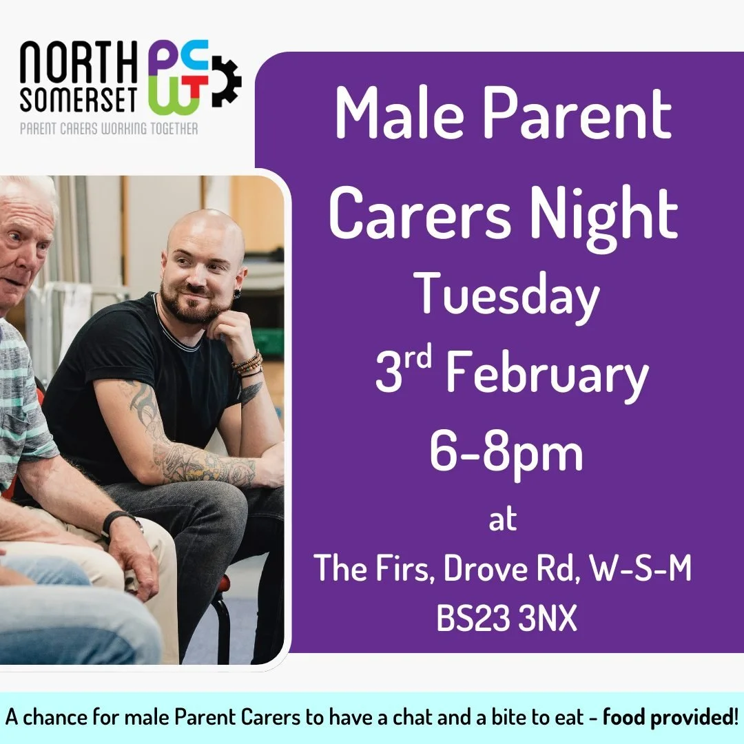 📣 Calling all Male Parent Carers - Drop in, have some food and chat with your peers 🙌 🍕🌯🍛

Why just for men? While all carers face challenges, research shows men often report feeling less comfortable seeking help. It is important to provide a sa