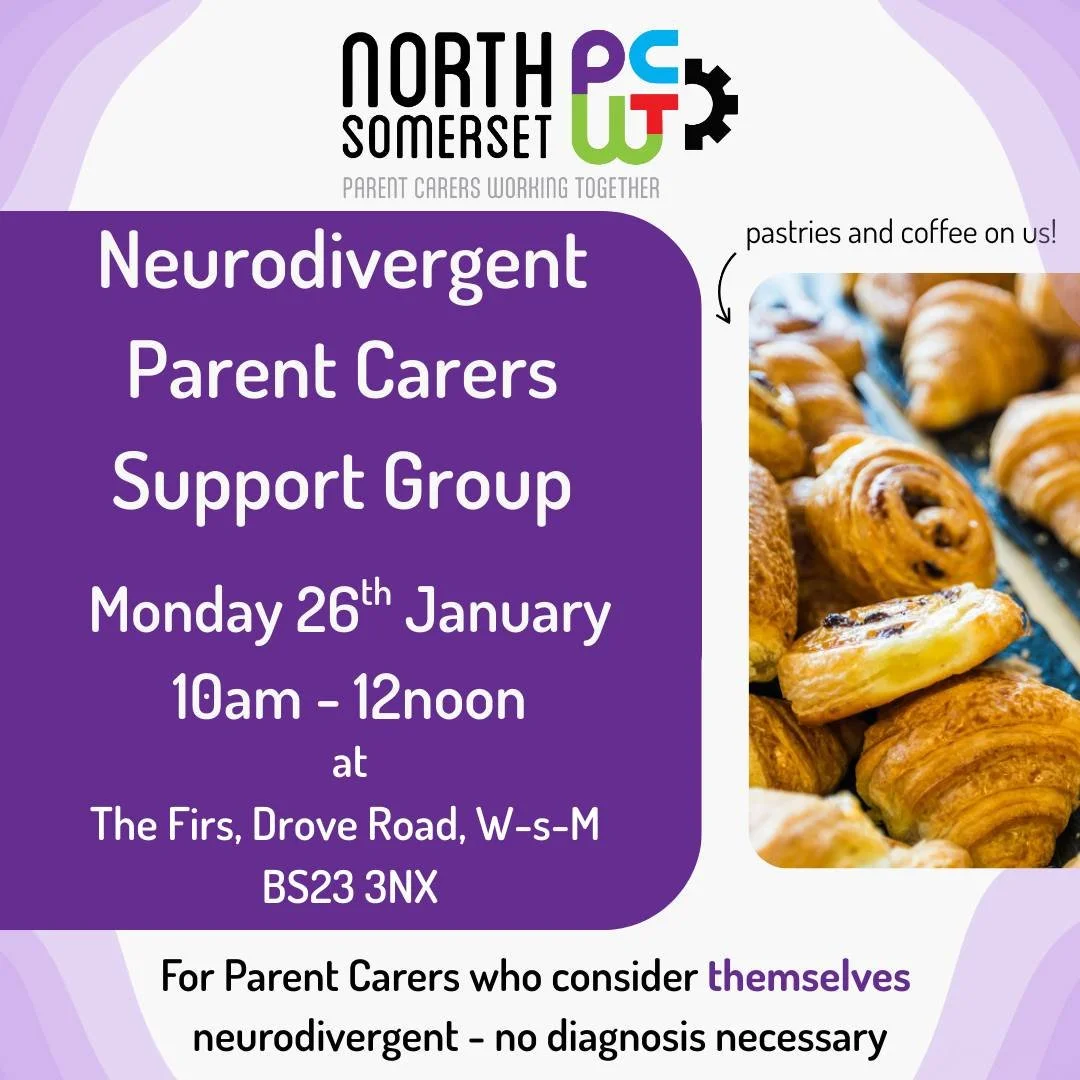 This space is for Neurodivergent Parent Carers to focus on themselves ✨

Here, you'll have the chance to share experiences, talk about your neurodivergence, and connect with others who understand. No diagnosis is necessary&mdash;just come along for a