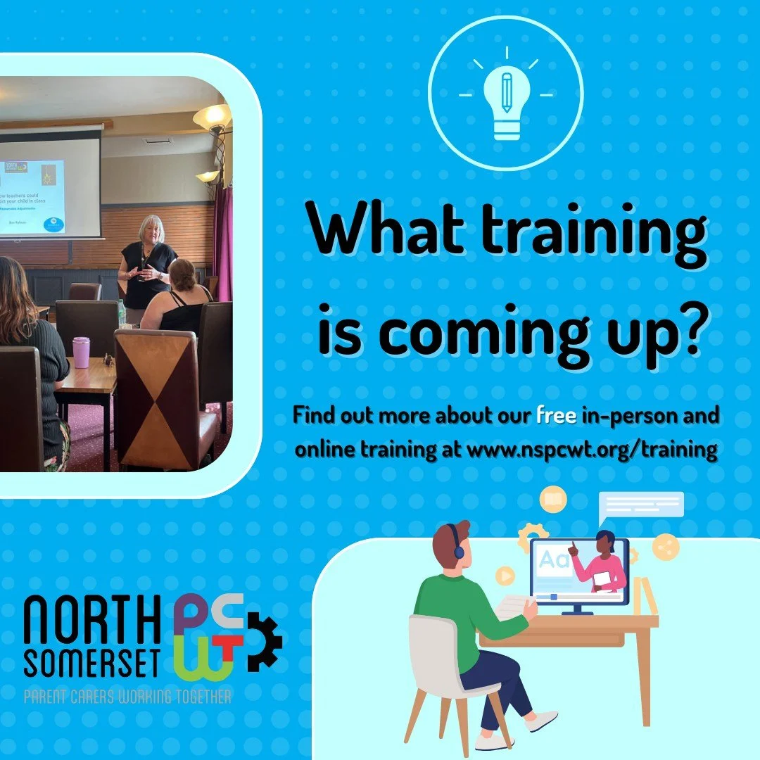 💡 Supporting children and young people starts with understanding &mdash; and knowledge is power! 🧠

Our free training for parent carers and professionals in North Somerset covers subjects such as ADHD, reasonable adjustments, understanding behaviou