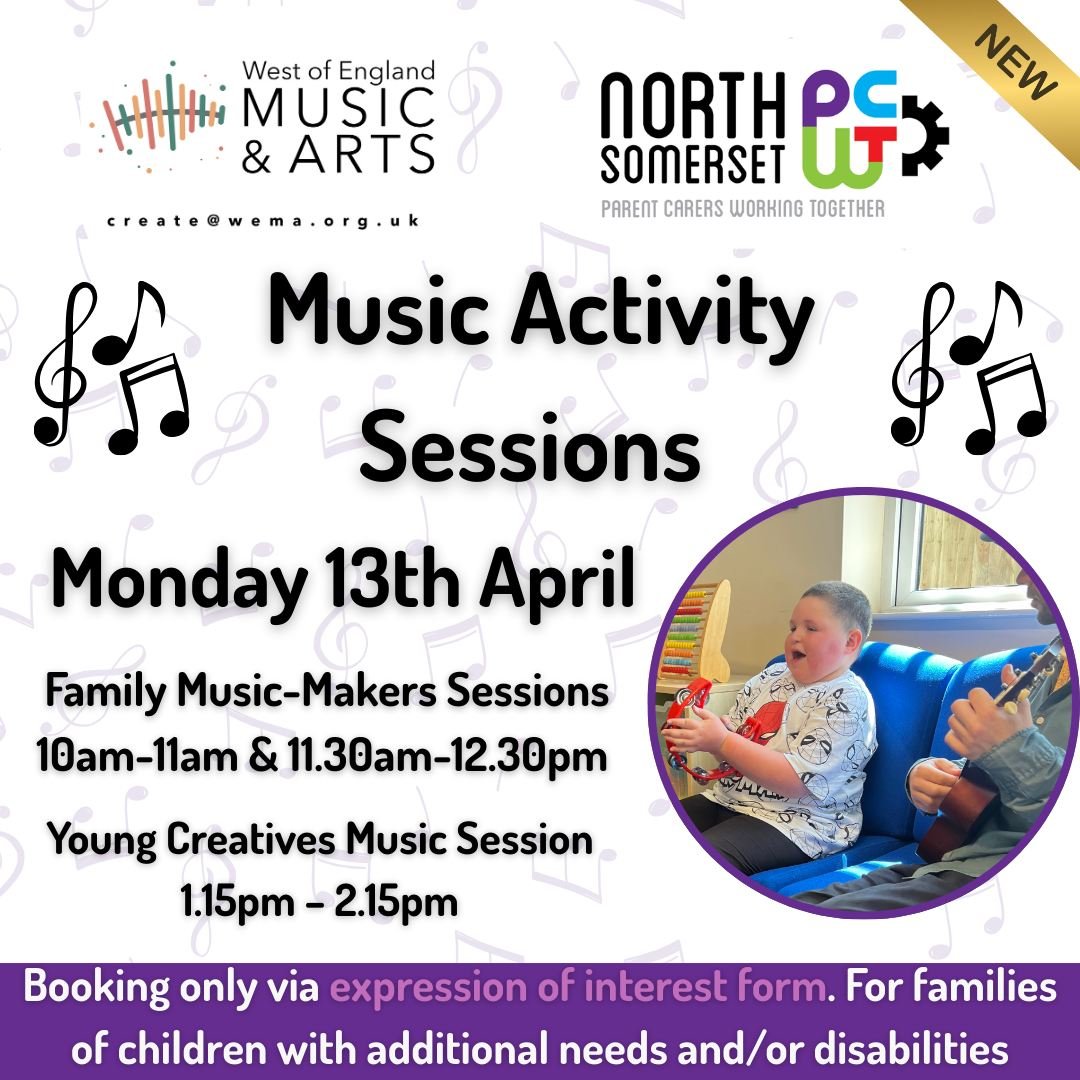 🐣🎶 Easter Holiday Music Sessions 🎶🐣

Looking for something creative to do this Easter holiday? Join us for fun, hands-on music sessions where young people and families can explore instruments, take part in group musical activities, and create the
