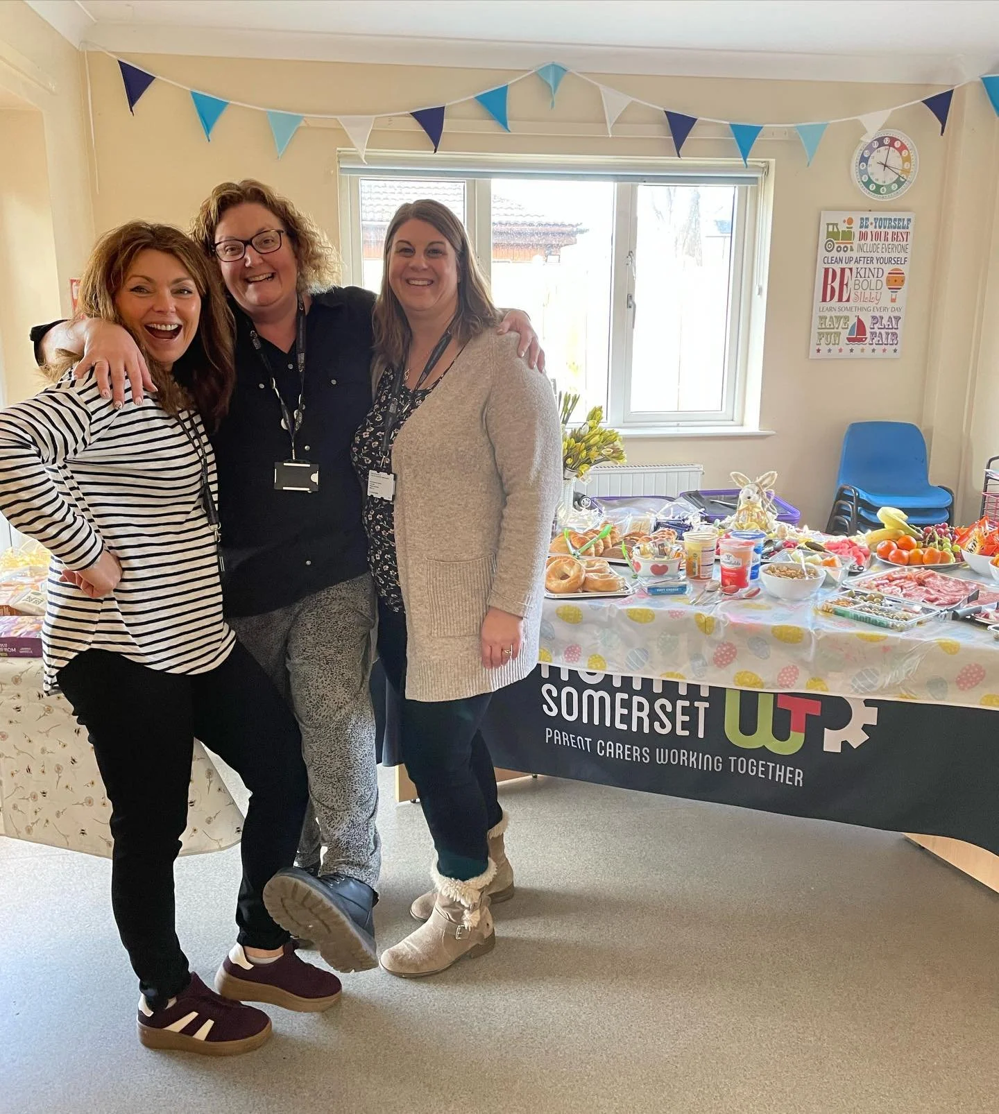 The Peer Support Team did a great job providing fabulous free brunches for Parent Carers in Weston and Portishead this week for Easter 😋🌸

An opportunity for Parent Carers to take a couple of hours for themselves (we know how rare these can be 🤭)
