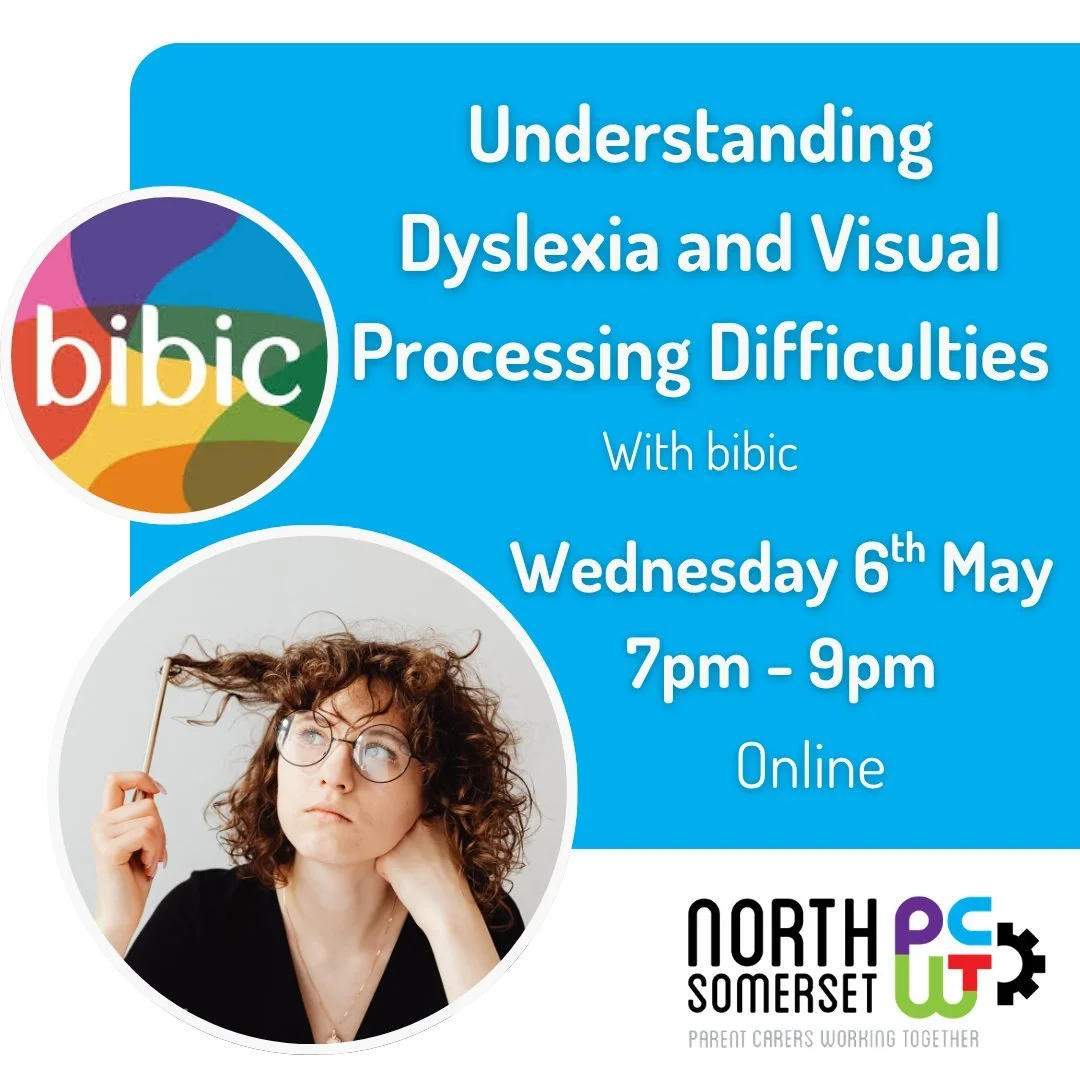 New training ready!

This training session is designed to support parent carers in developing a clearer understanding of dyslexia and visual processing difficulties, and how these can impact a child&rsquo;s learning and daily life.

for more informat