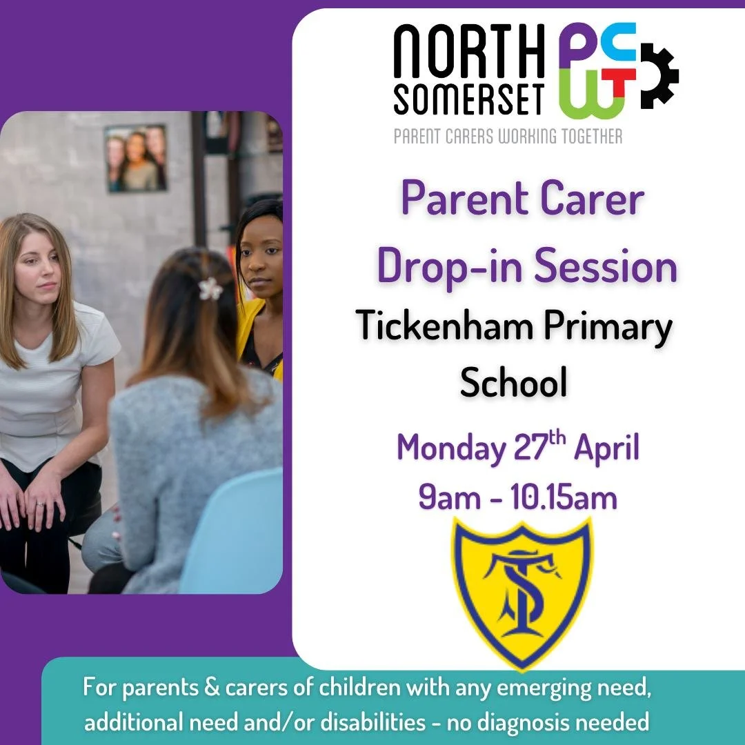 📣 Parent Carers with children at Tickenham Primary School &mdash; this one&rsquo;s for you! 🙌

Join us for a drink ☕ and a friendly chat about any concerns or emerging needs your child may have. We&rsquo;re here to listen 🤝 and to signpost you to 