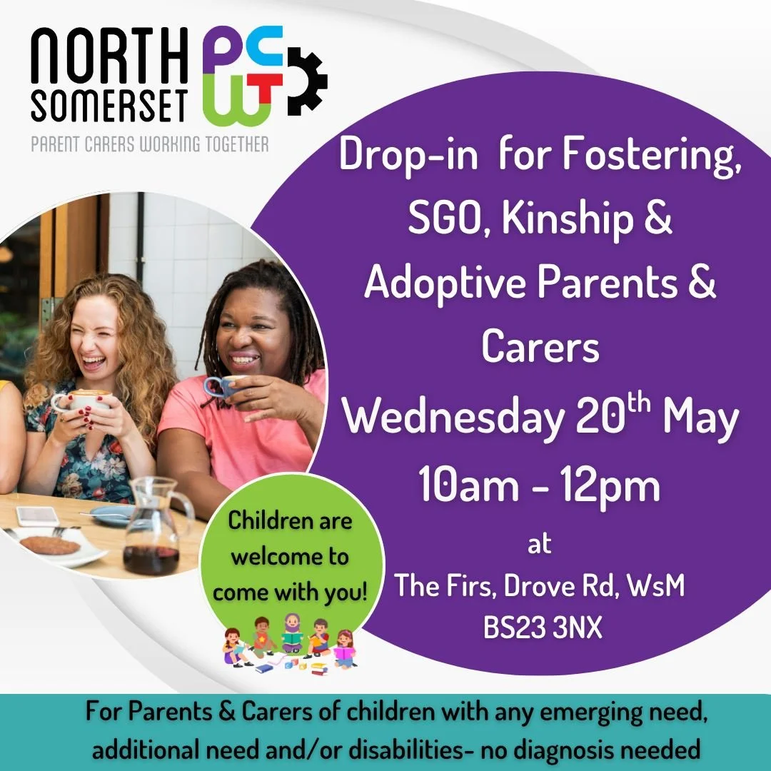Are you a foster carer, kinship carer or adoptive parent supporting a child with emerging or additional needs?

Come along to our friendly drop-in session for support, connection and signposting. Whether you&rsquo;re looking for advice, services or j