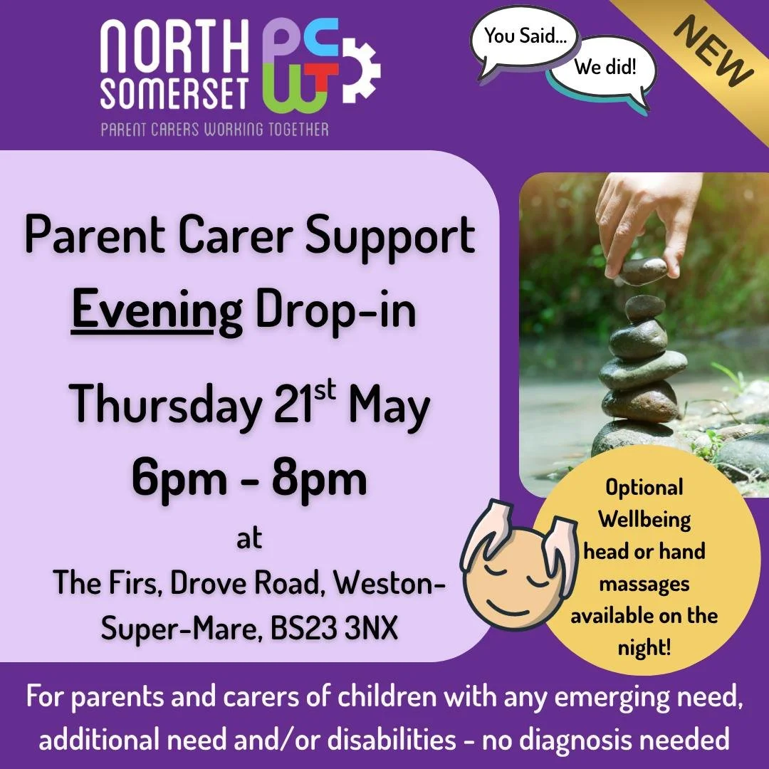 ☕💛 Parent Carer Evening Drop-In Support Session 💛☕

As part of our 'You Said, We Did' initiative, we&rsquo;re pleased to be bringing back our evening Parent Carer drop-in sessions &mdash; creating a space for those who can&rsquo;t make daytime sess