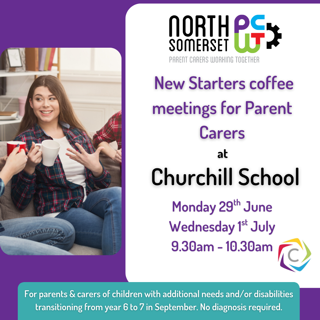 Churchill School new Starters coffee meeting for Parent Carers
