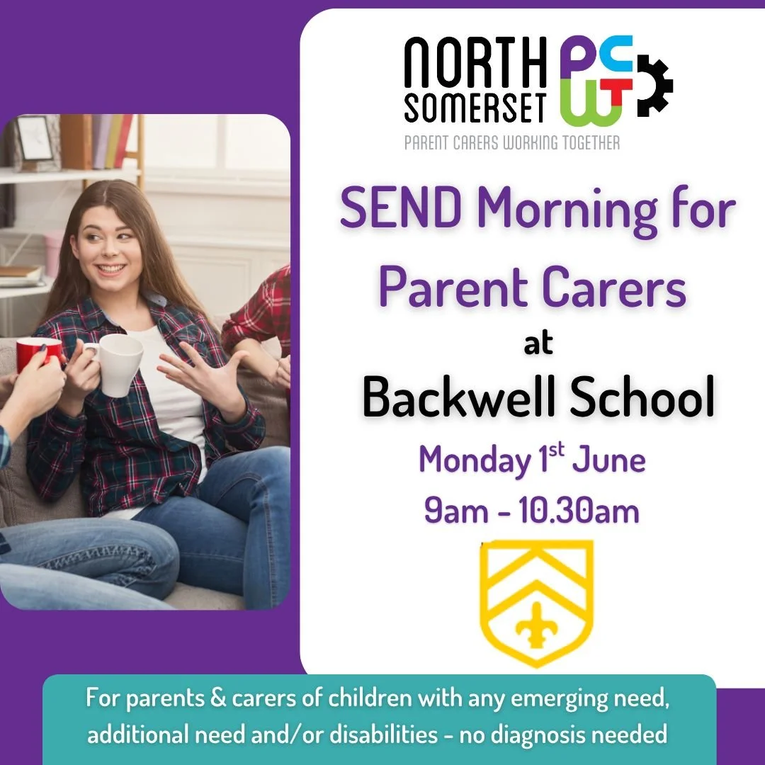 📣 Parent Carers with children at Backwell School &mdash; this one&rsquo;s for you! 🙌

Join us for a drink ☕ and a friendly chat about any concerns or emerging needs your child may have. We&rsquo;re here to listen 🤝 and to signpost you to the right