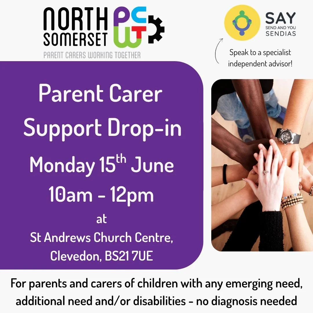 📍 Drop-in for a coffee and support in Clevedon! 🙌

Join us for a friendly, informal space where all parent carers are welcome to pop in for support, signposting, or simply a relaxed catch-up over a coffee.

You don&rsquo;t need a diagnosis for your