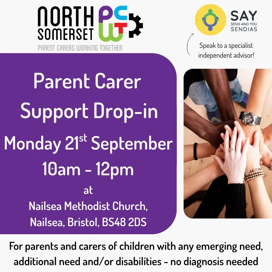 📍 Drop-in for a coffee and support in Nailsea! 🙌

Join us for a friendly, informal space where all parent carers are welcome to pop in for support, signposting, or simply a relaxed catch-up over a coffee.

You don&rsquo;t need a diagnosis for your 