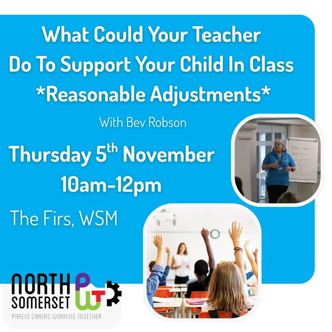 One of our most popular topics is back and ready to get your 5th of November off with a bang! 

What could your teach do to support your child in class with reasonable adjustments is ready to book, professionals are welcome to attend to gain some fun