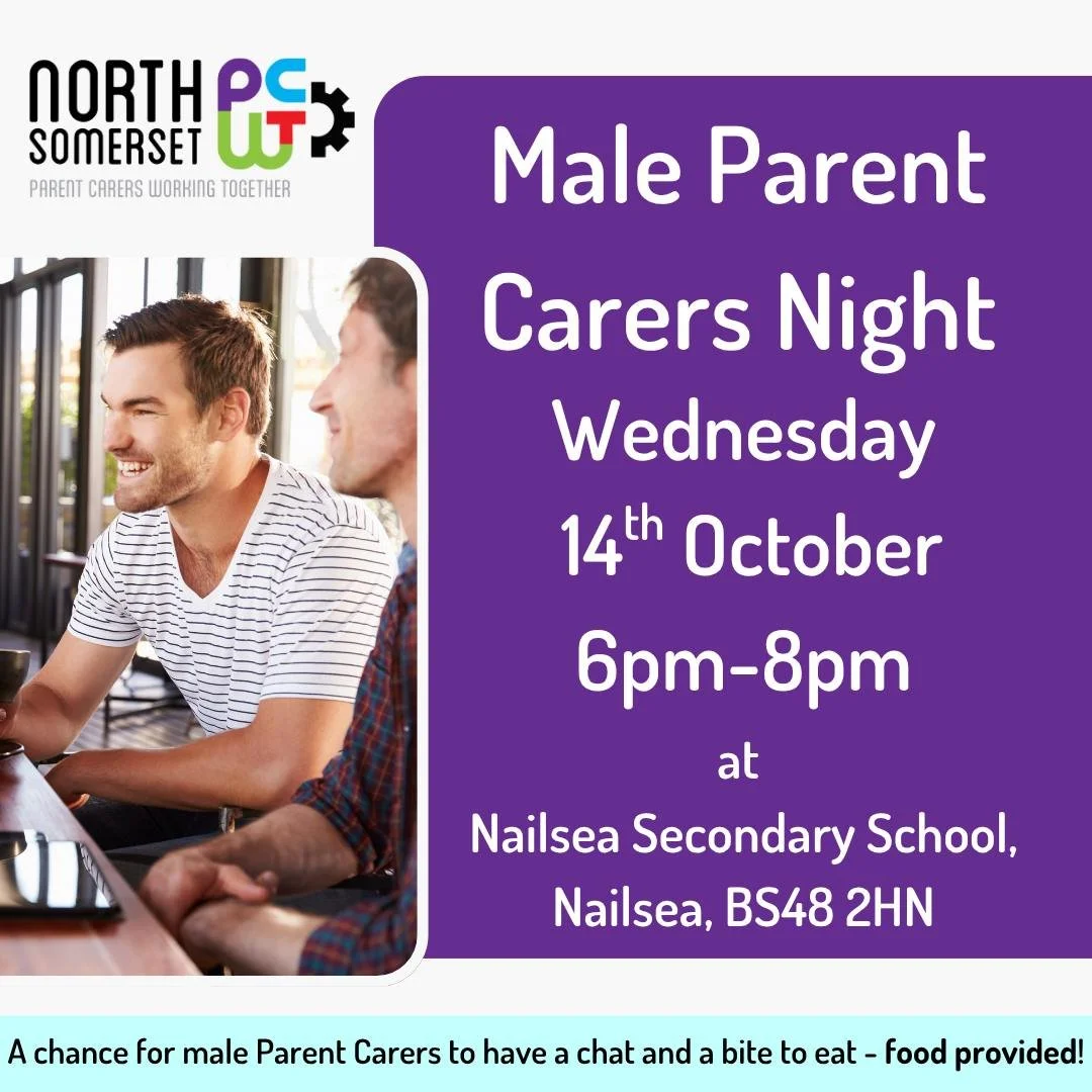 Male Parent Carers...are you caring for someone you love? Balancing your own needs with their support can be tough. Take a breath and join us for a special event focusing on your wellbeing🍟 😋

Why just for men? While all carers face challenges, res