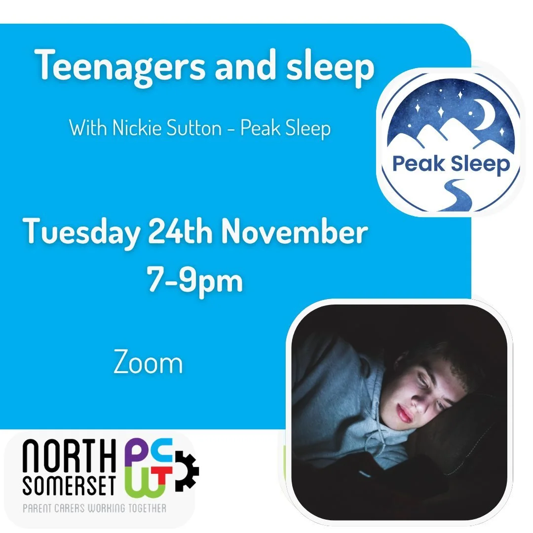 Our incredibly popular 5* reviewed trainer Nickie Sutton is back with Teenagers and sleep!

We know this is going to support so many families, so please join us to gain a real insight with realistic support for sleep with SEND.

To book your free tic