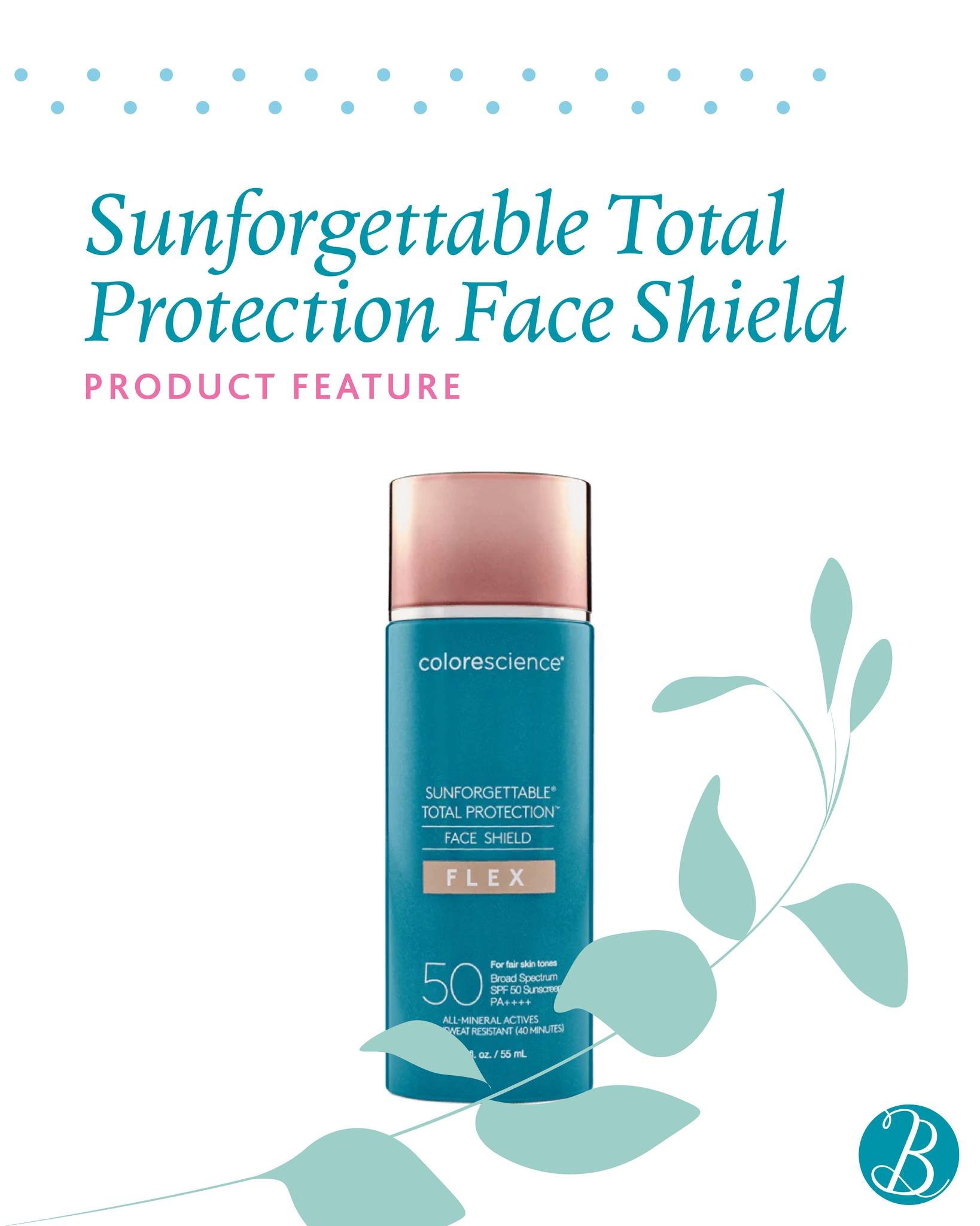 Looking for some Sunscreen that&rsquo;s easy to use as part of your daily skincare routine?

We now stock Colorescience Sunforgettable Total Protection Face Shield Flex SPF50 (priced at &pound;43). This lightweight mineral sunscreen has tinted colour