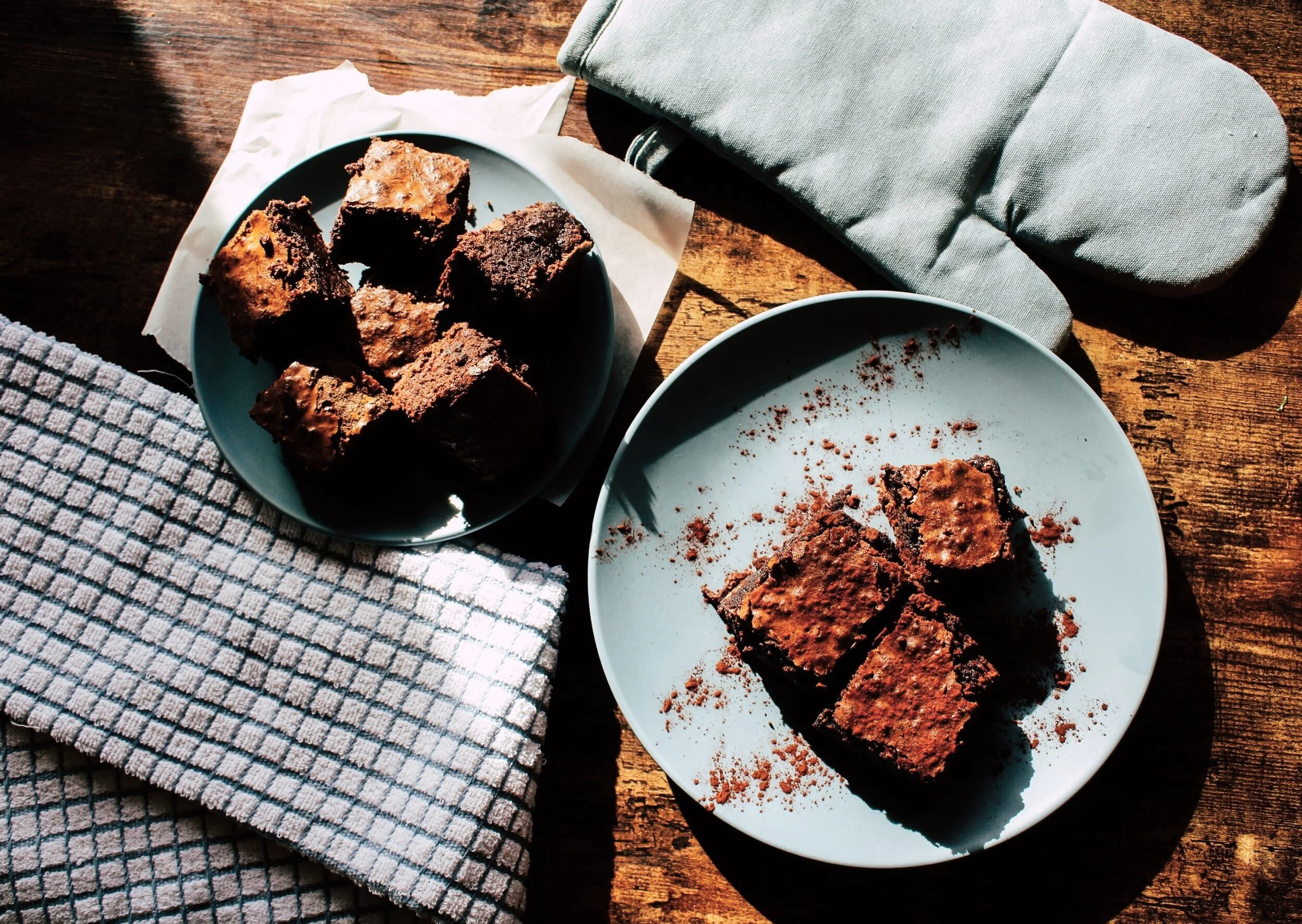 Carob, sweet potato and almond brownie