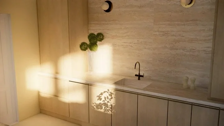 Design for a family bungalow in the woods 😍🌳

We decided to bring back the seventies and add texture and warmth. 

A space that feels welcoming to all family members and visitors, whilst adding a design touch! ❤️

For more information on this proje