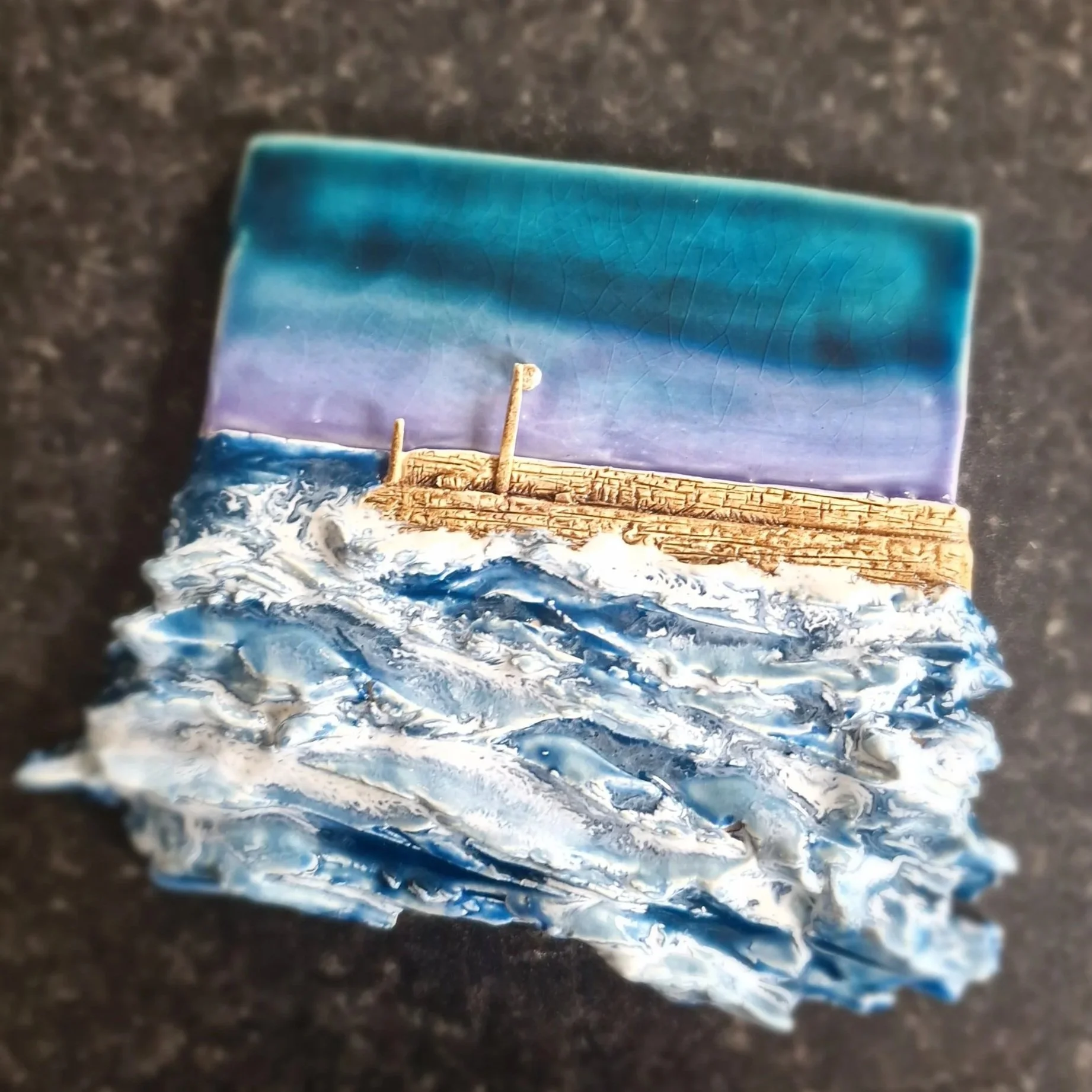 Mountcharles Pier 9x9in Frame