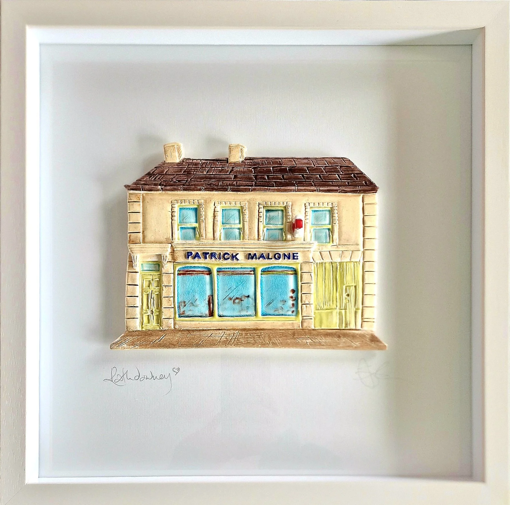 Shop from the past (from old photos) 15x15in Frame