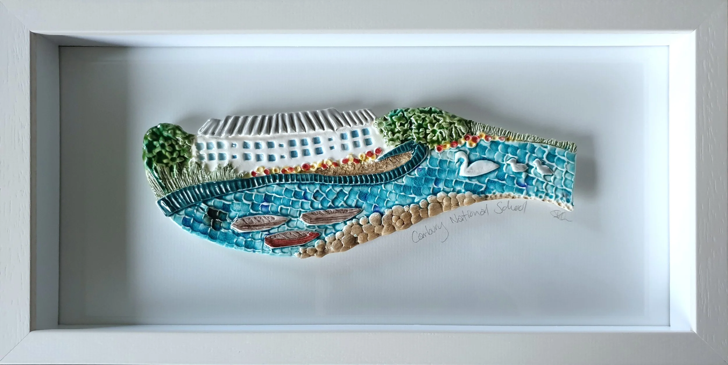 Mini version of the carbury project memorial installation. 16x7.5in frame