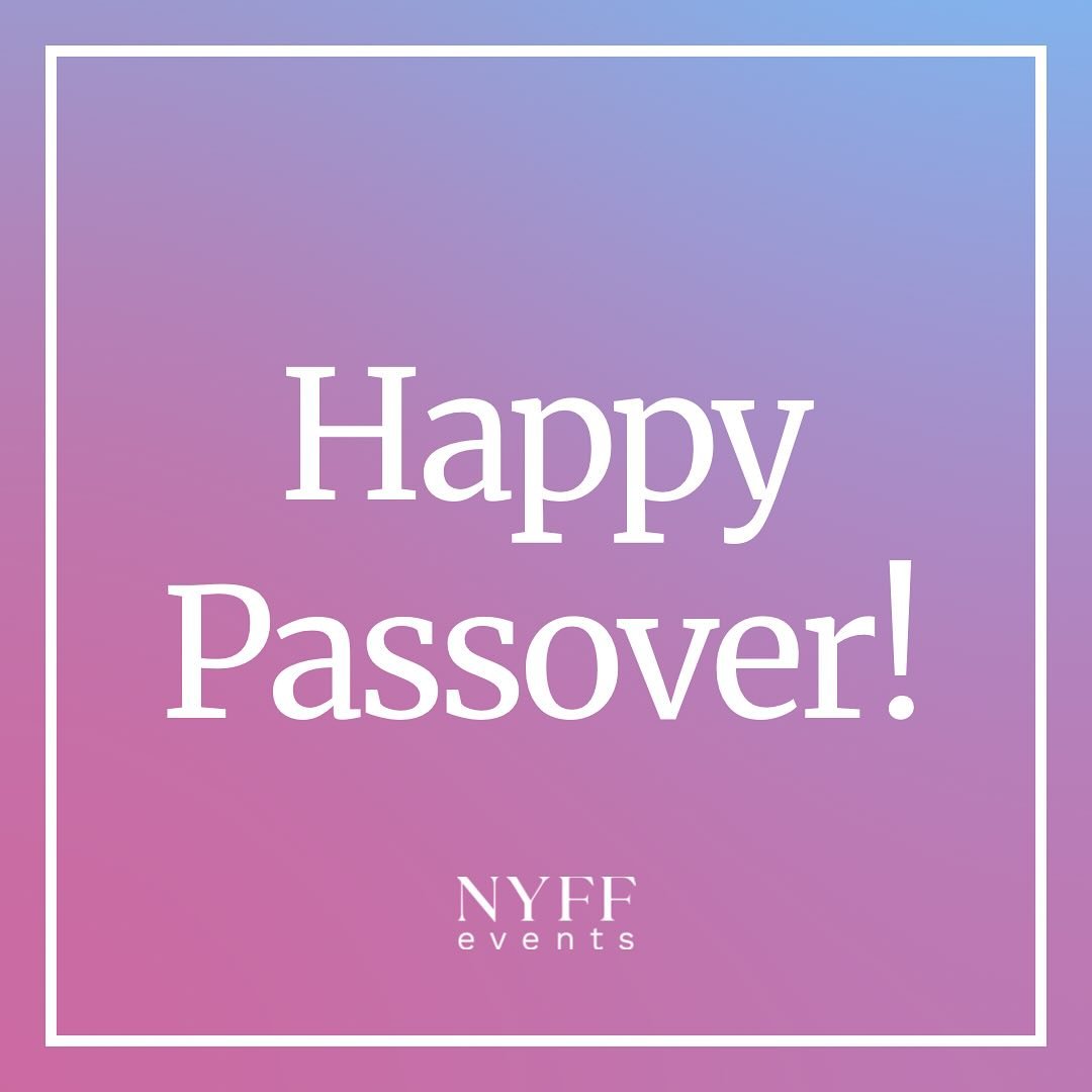 Happy Passover from all of us at NYFF Events!

#NYFFEvents #newyork #newyorkevents #newyorkeventmanagement #happypassover