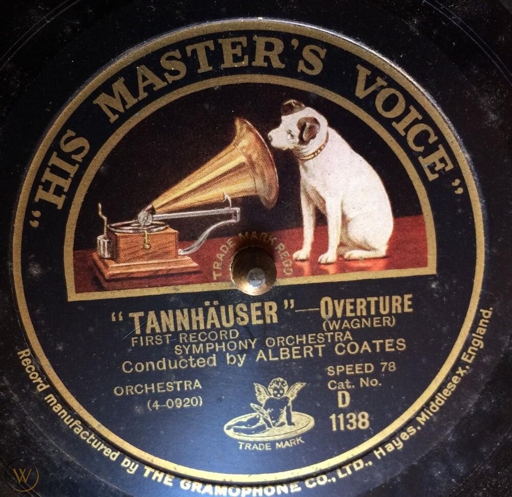 78 rpm, The Gramophone Company (photo source unknown)