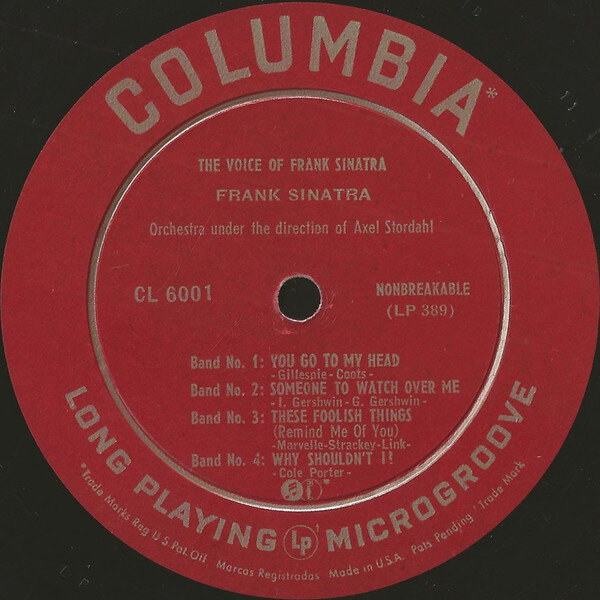 Columbia Records's first 10-inch LP, June 1948, Side A