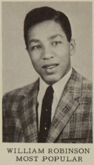 Smokey Robinson's year-end high school picture, 1957