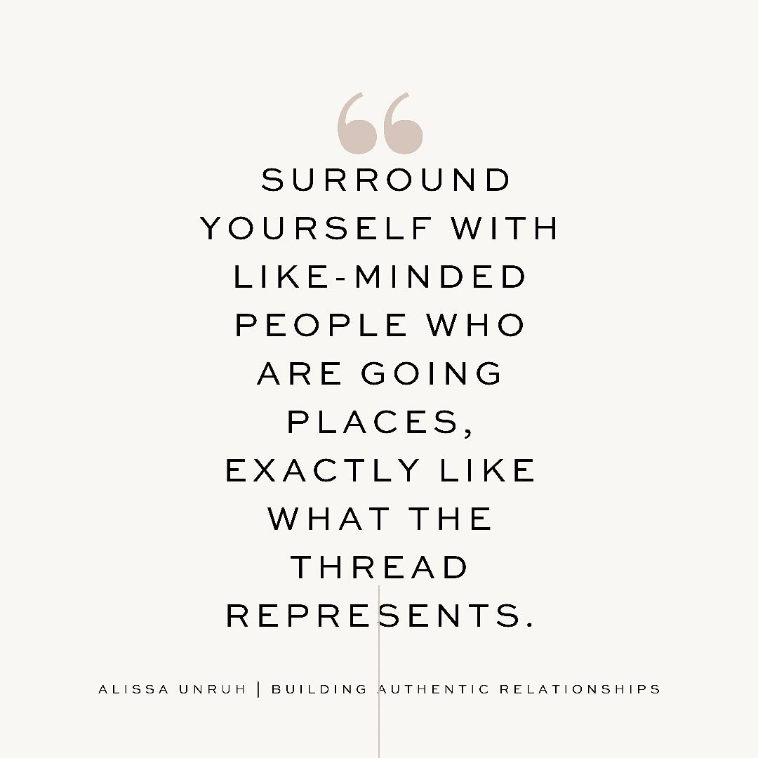 Wise words from one of our presenters, @alissa_unruh_realtor_jpweigand.

Have you heard of the thought that we are the cumulation of the five people we spend the most time with? Really think about that. 

How do you feel? 

If there is room for impro