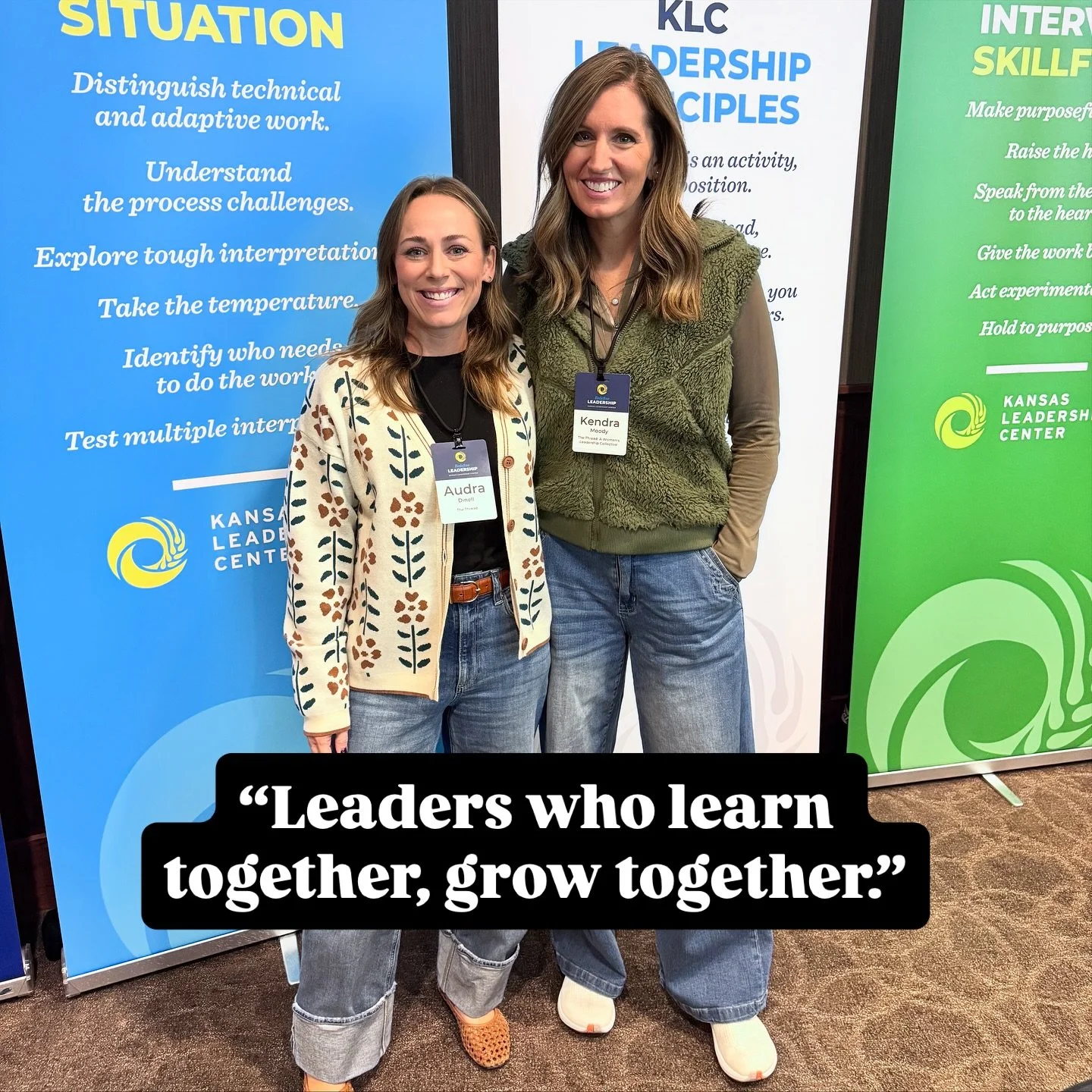 Investing in our facilitation skills so we can continue creating spaces for real connection and growth has been so good (and nerve-wracking and sweaty and challenging)! We 🖤 @kansasleadershipcenter!