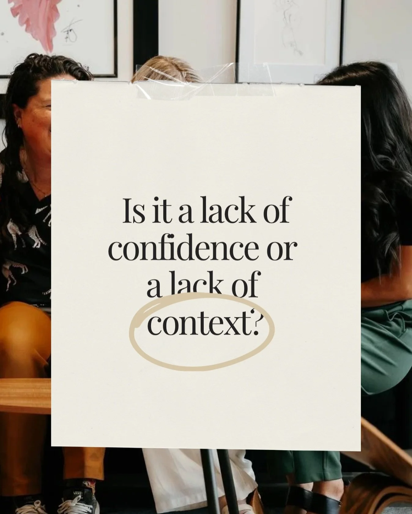 Most women don&rsquo;t wake up lacking confidence. They wake up carrying context.

Context like: - Invisible labor - Unspoken expectations - Systems that reward sameness, not wholeness

According to the 2025 Women in the Workplace Report, confidence 