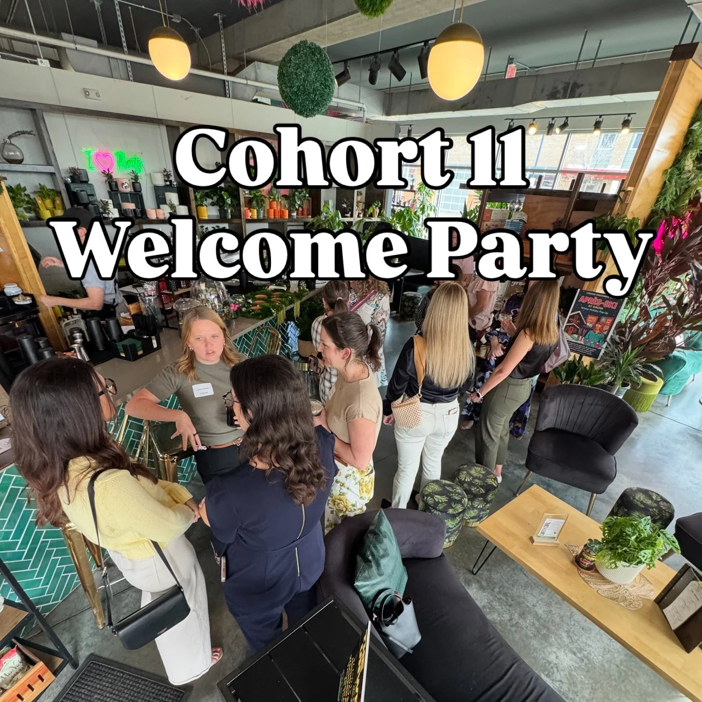 There is something powerful about the moment a new cohort begins. Women from different industries and seasons of life all choosing growth, honesty, and support. Last month we kicked off Cohort 11 with a Welcome Party at @growplantbar, tomorrow we ori