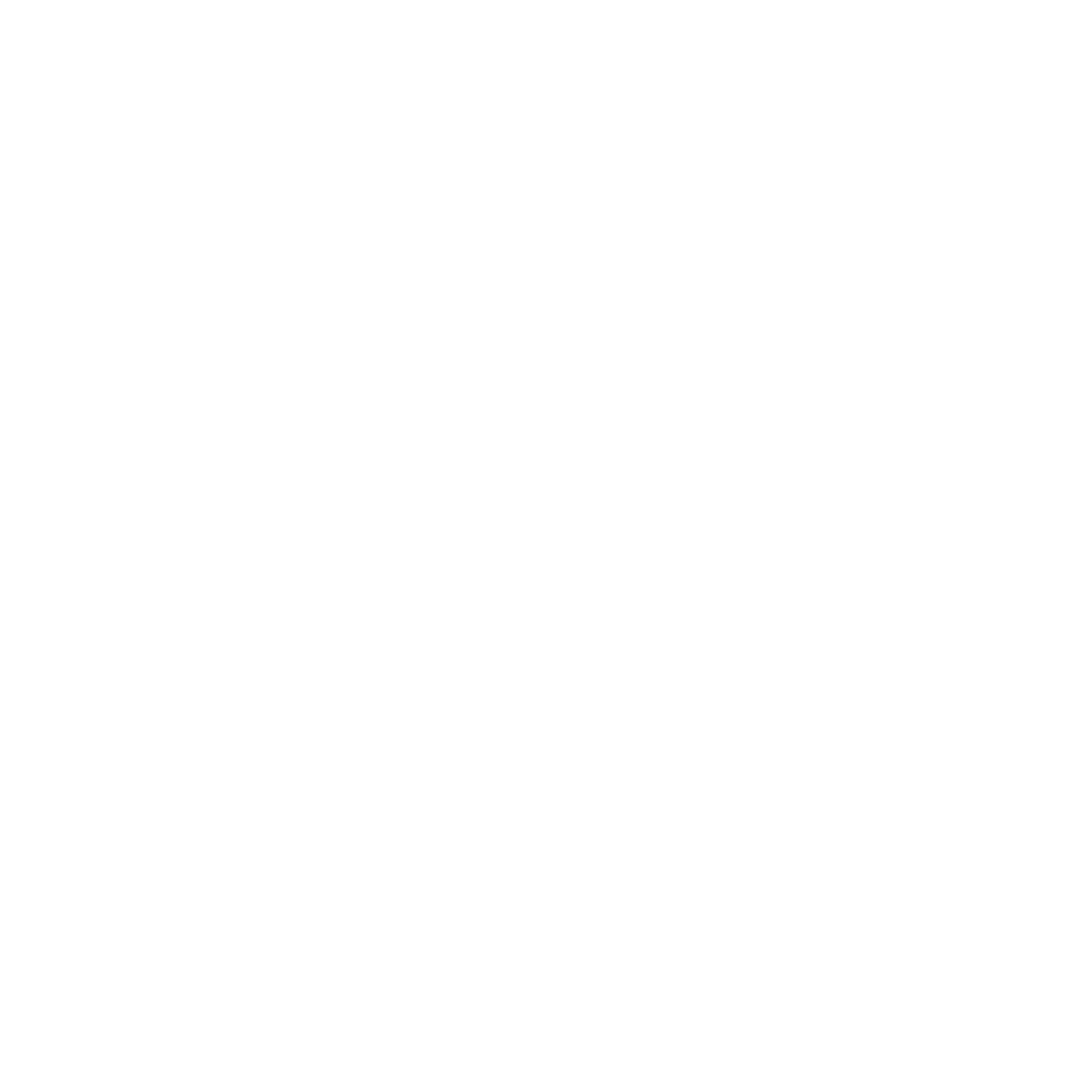 Icon with a black background, white square in the middle, and a black curved line inside the square, resembling a bridge or arch.