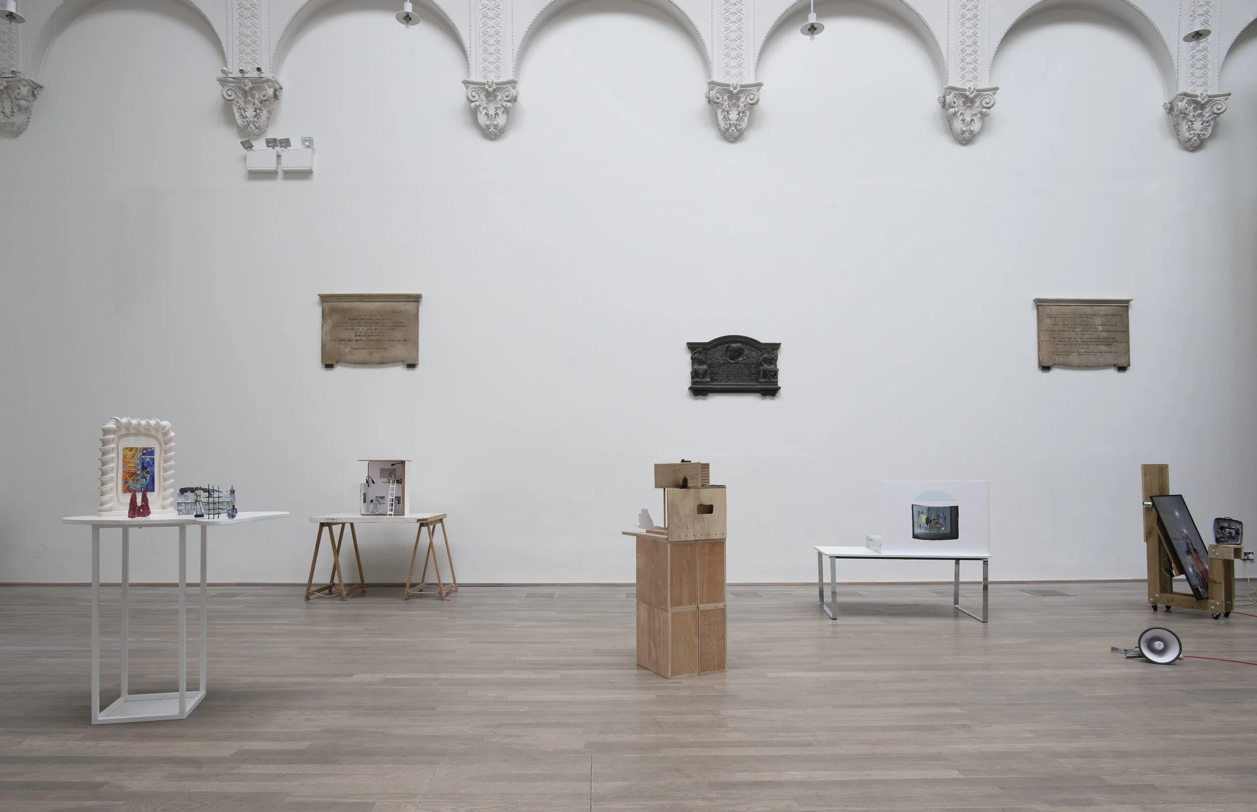 [Model Village installation]

Models by:
Model Village
27th - 31st October 2020
The Swiss Church, Covent Garden & online
Hadas Auberbach & Lewis Henderson, Bob Eikelboom, Lauren Godfrey, Rubie Green, James Jessiman, Malatelier, Mitre & Mondays, Nora 