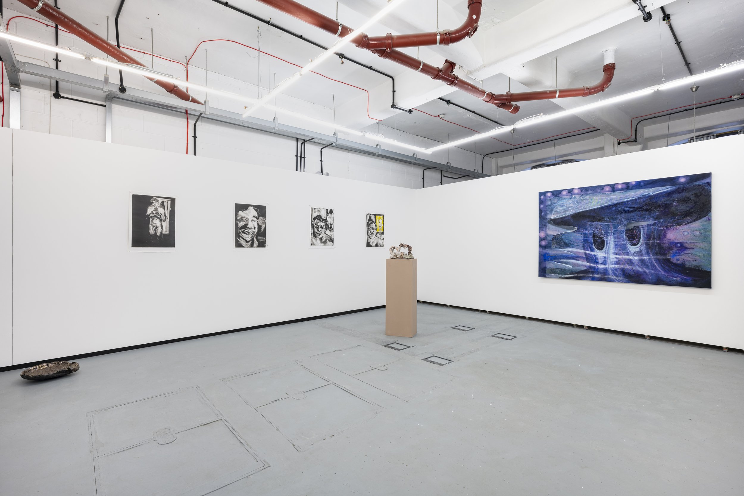 Installation view of: The Immortal Bottom Dweller, Ceramic and Glaze, 22cm x 32cm x 31cm, 2022