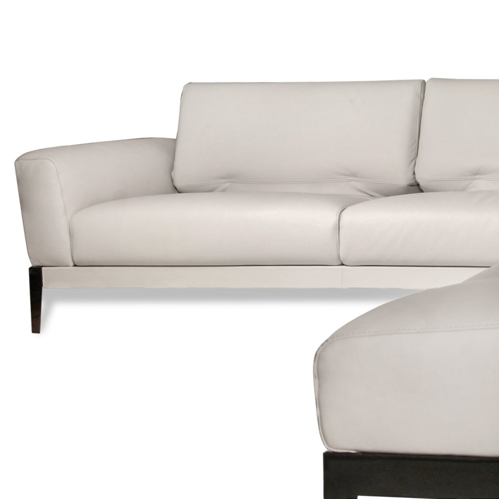 Roche Bobois Leather Corner Composition Sectional Sofa Resiklo Design