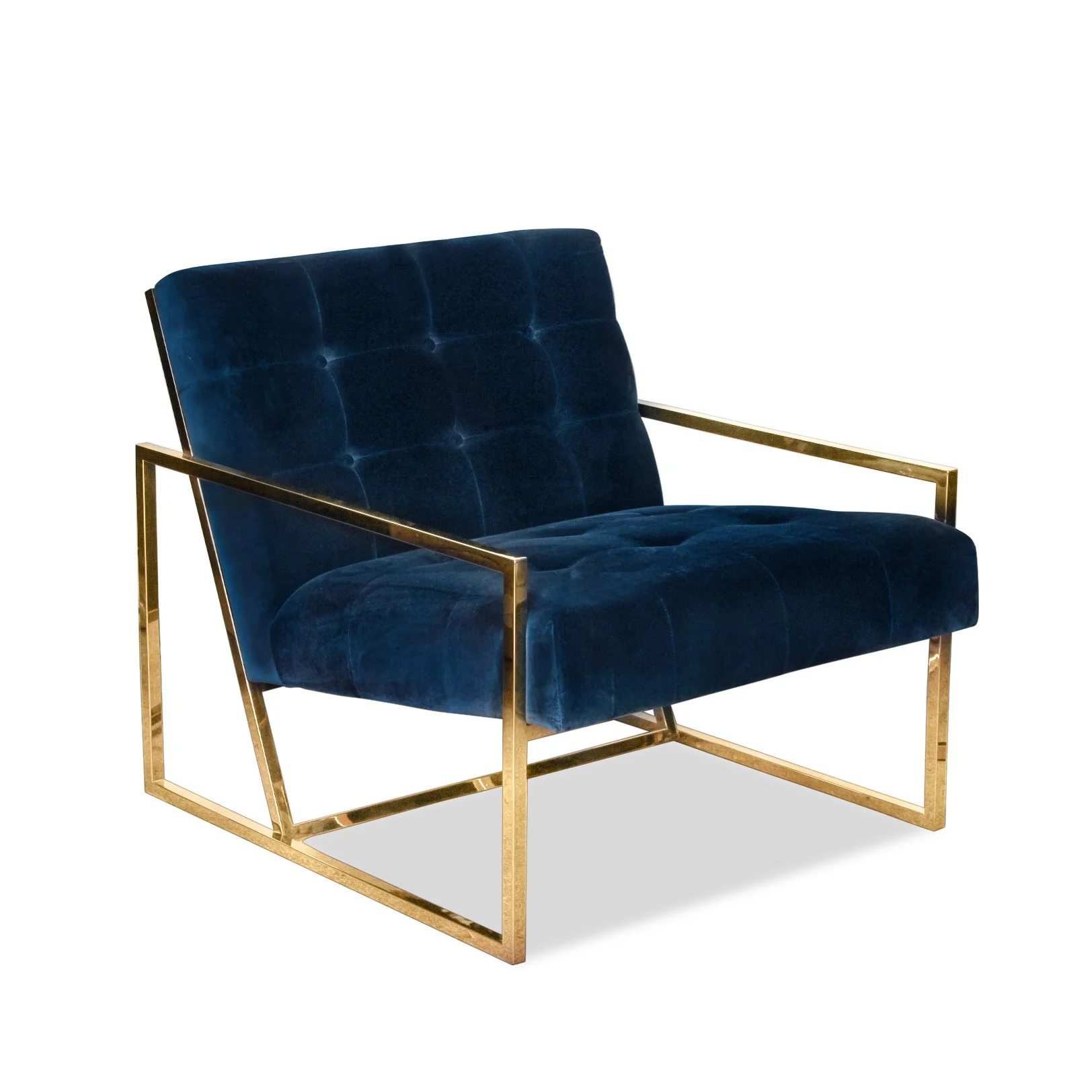 Pair of Jonathan Adler Goldfinger Lounge Chairs — Resiklo Design