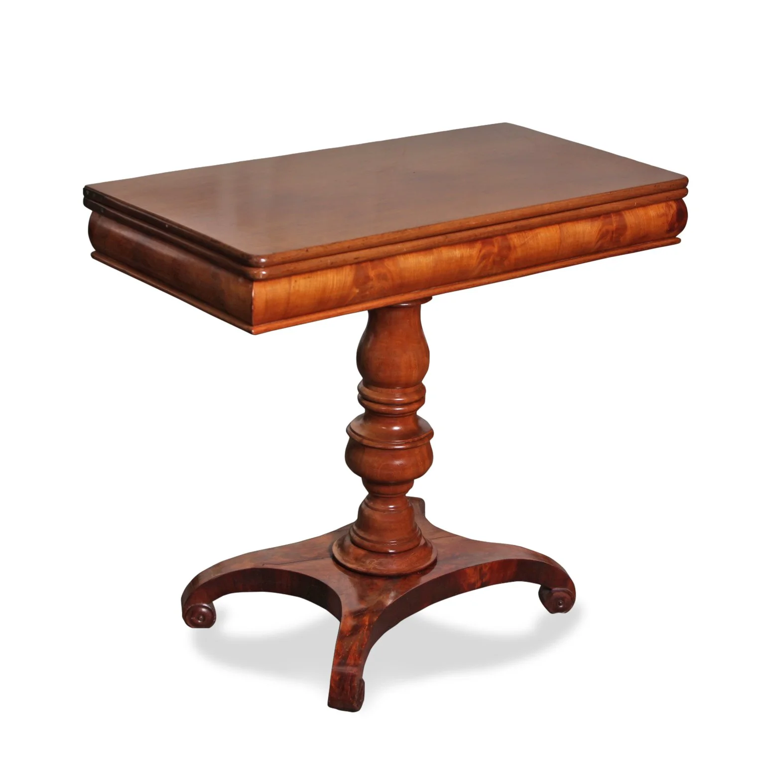Antique Austrian Mahogany Foldable Game Table — Resiklo Design
