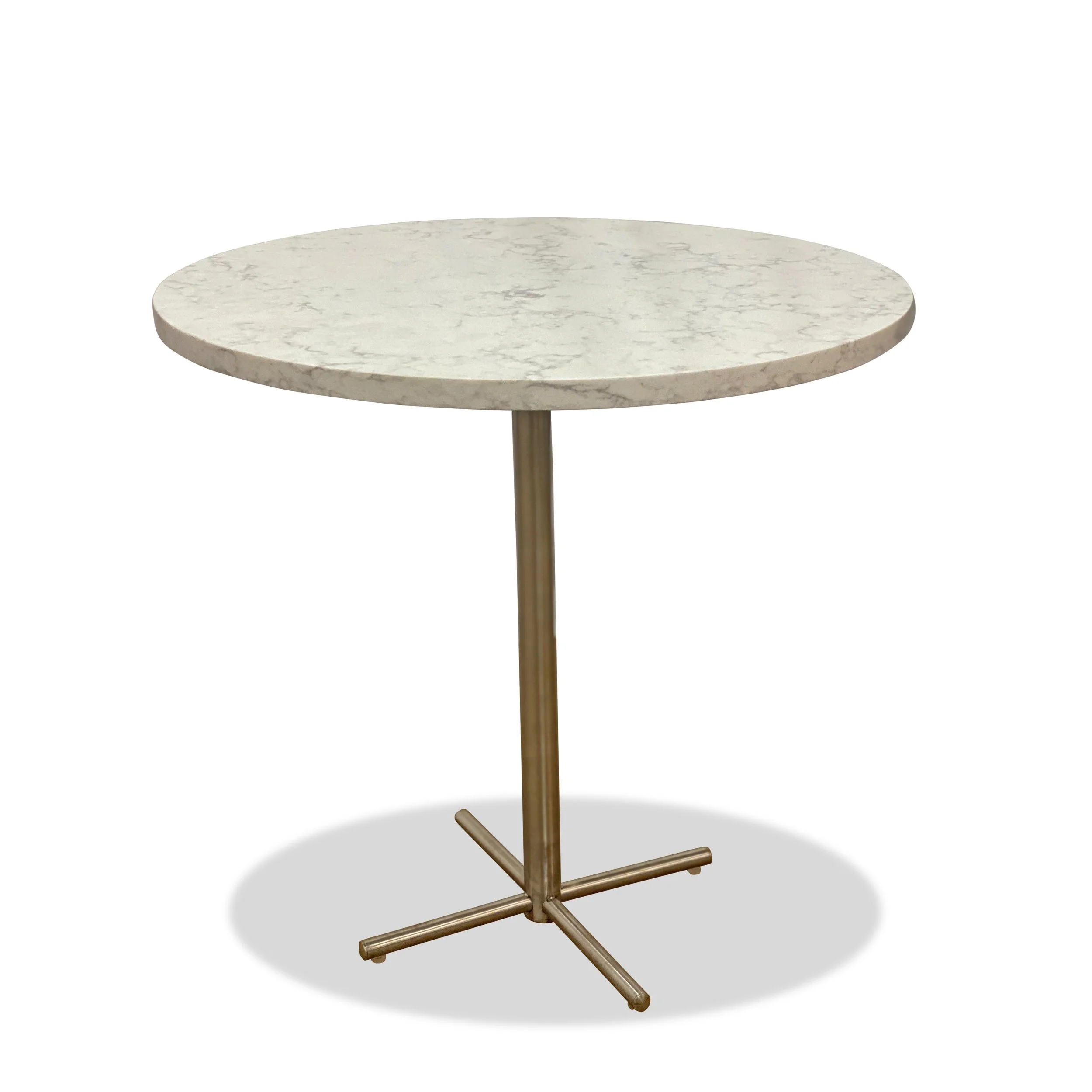 Marbled Quartz Round Side Table from R&B — Resiklo Design