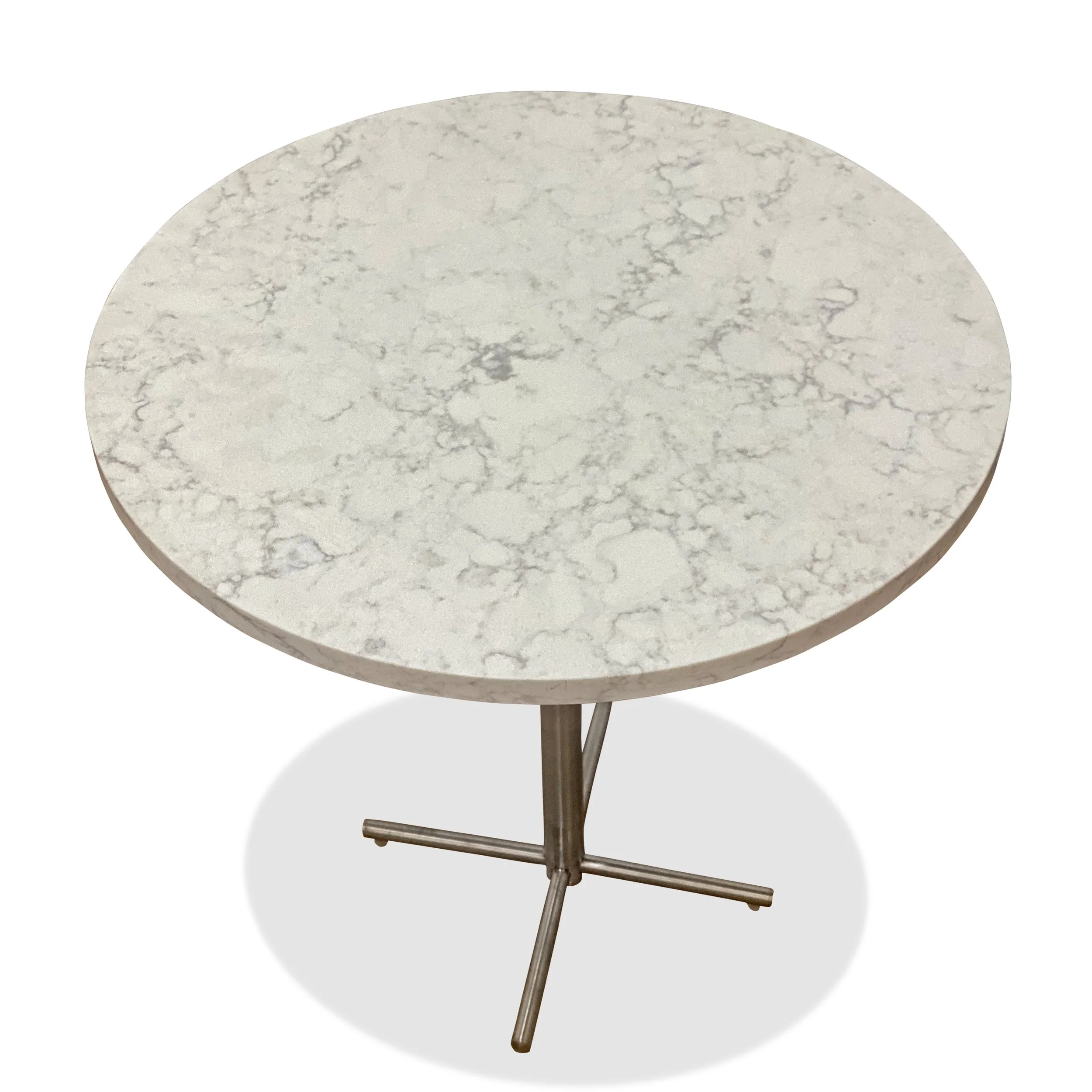 Marbled Quartz Round Side Table from R&B — Resiklo Design
