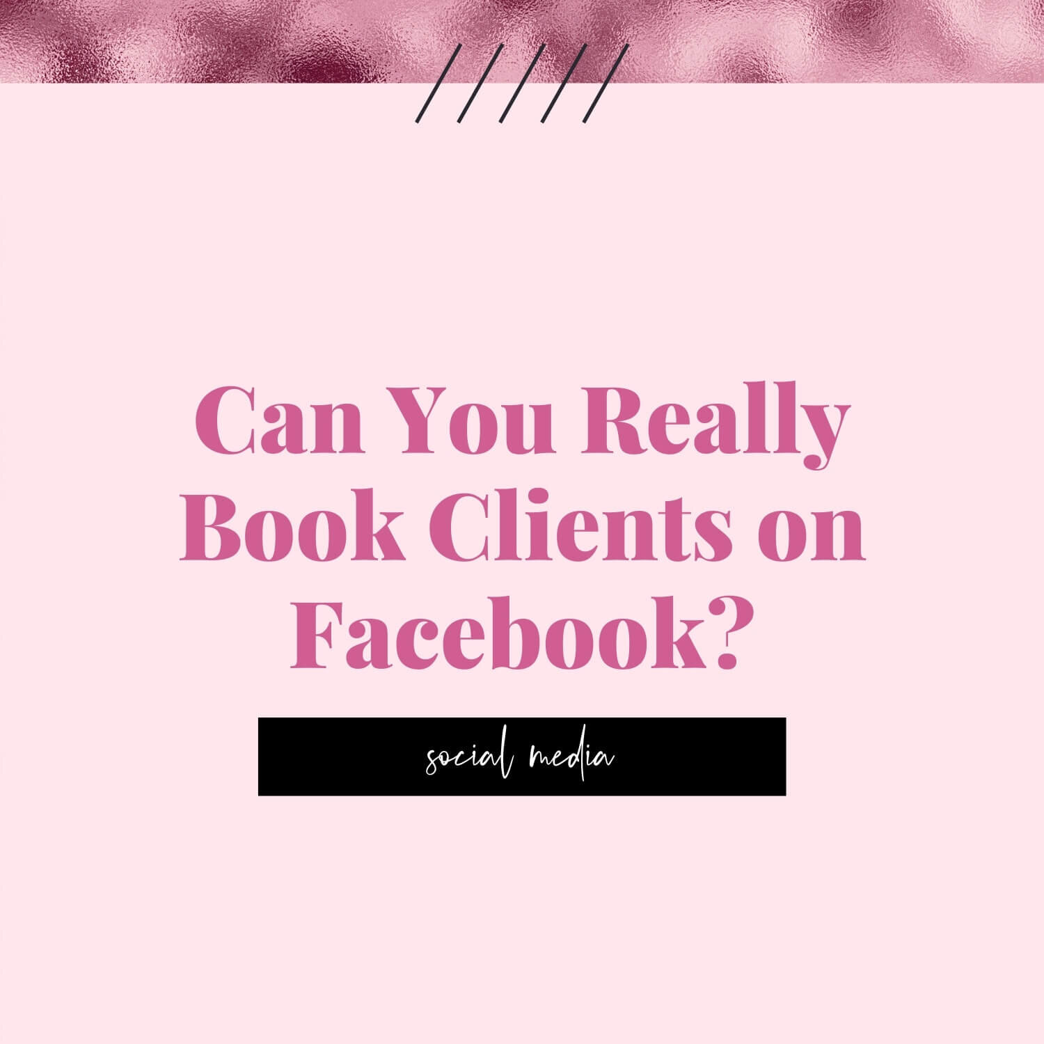 Can You Really Book Clients on Facebook? — Elise Danielle