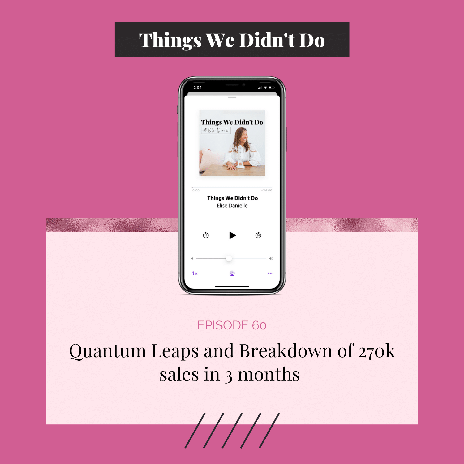Episode 60: Quantum Leaps and Breakdown of 270k sales in 3 months 