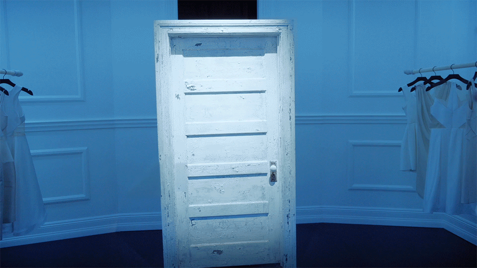 Each room had its own characters connected to the story