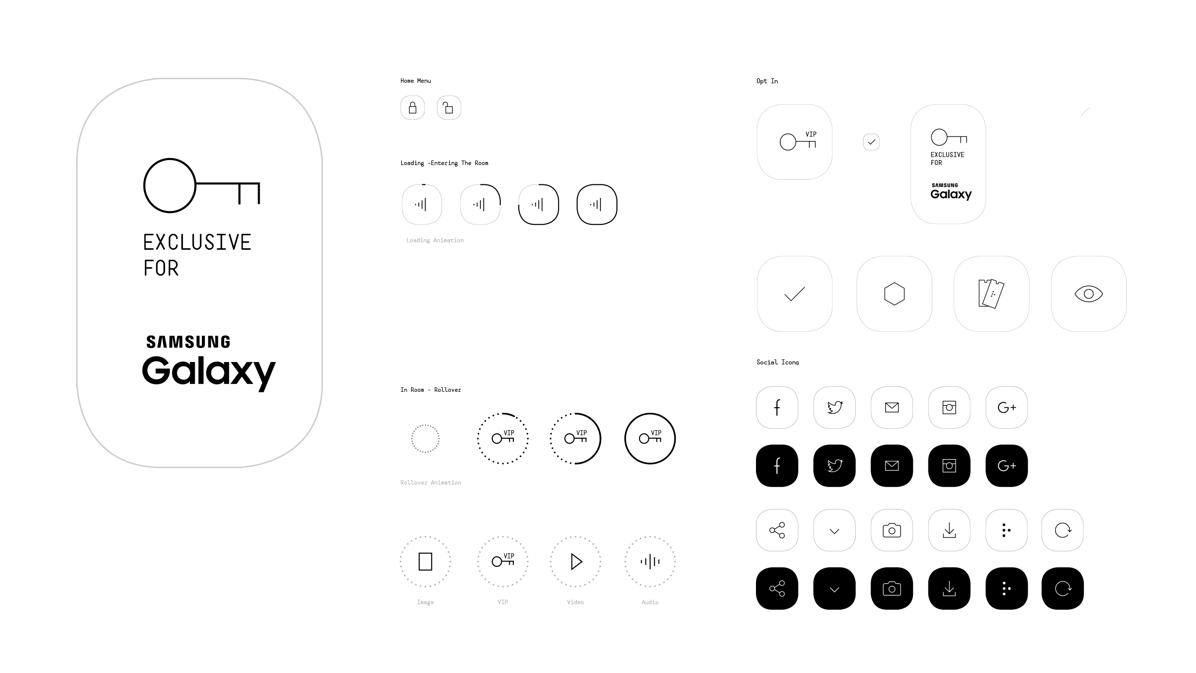 System of icons developed for ANTIdiaRy’s mobile experience