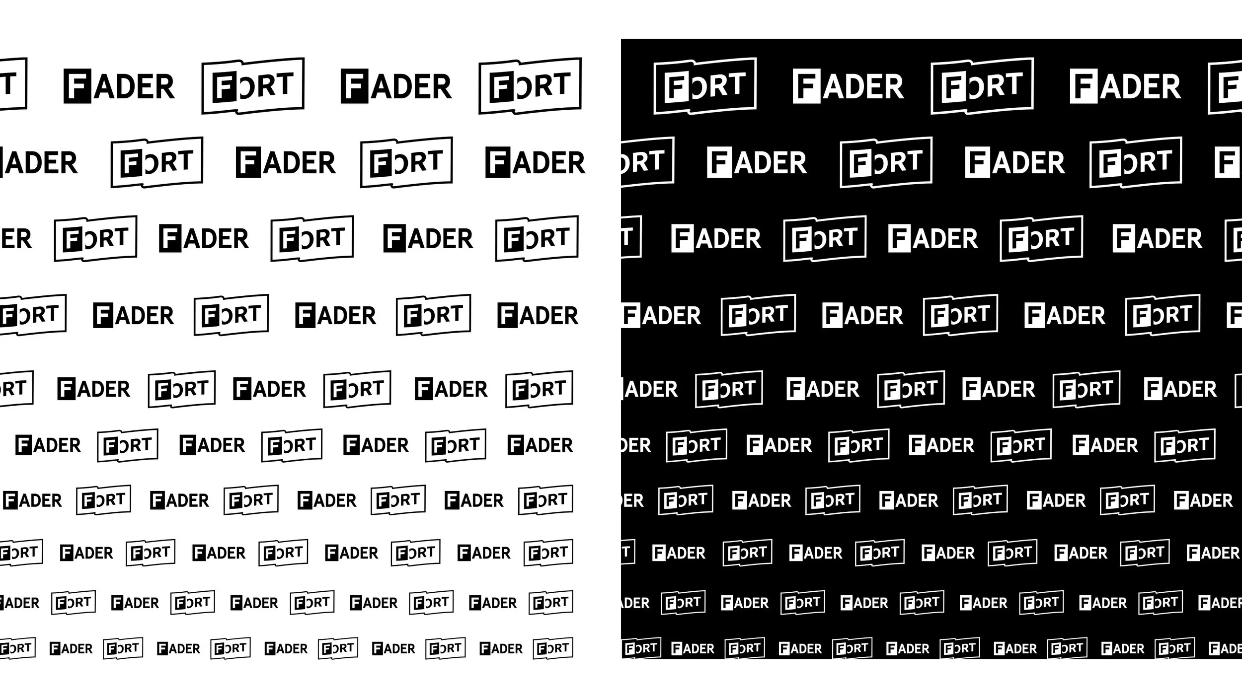 FADER logo and branded “F”