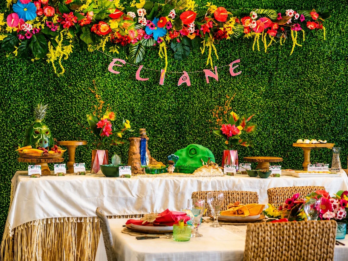 A Moana-Inspired Tropical Luau 