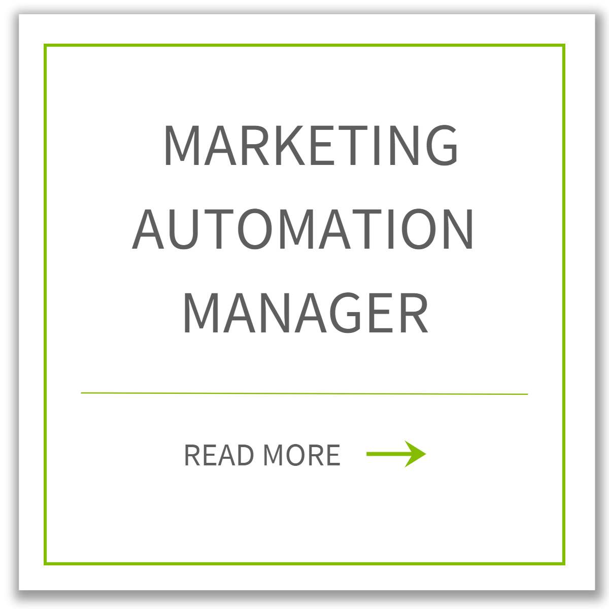 Marketing Automation Manager in Technology: Job Description