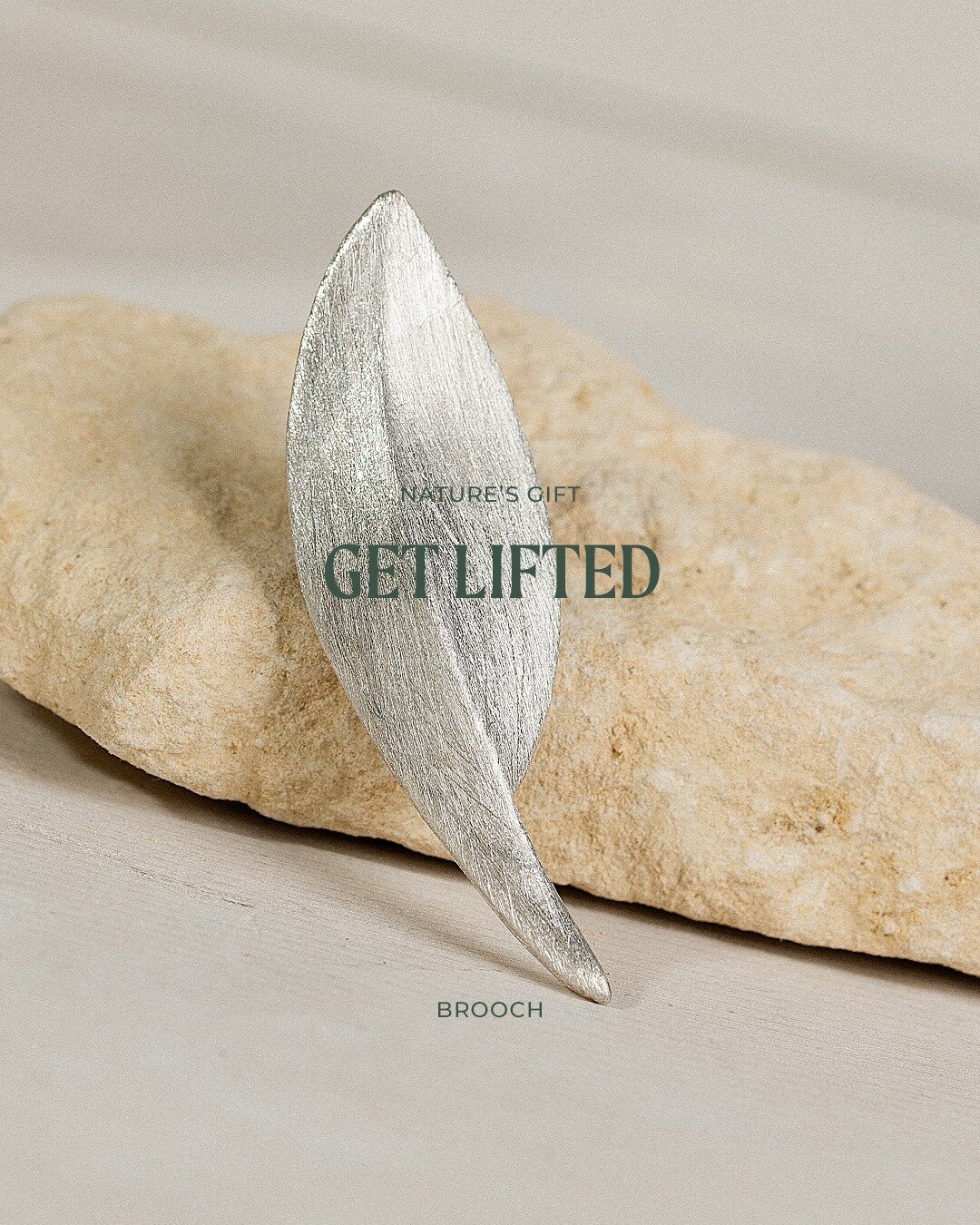 ✨ Introducing: Get Lifted Brooch! 💖

Get ready to be swept away by the organic elegance of nature with our stunning Get Lifted brooch! 🌿 Inspired by the mesmerising charm of leaves, this piece captures their natural shape and visual allure in all i