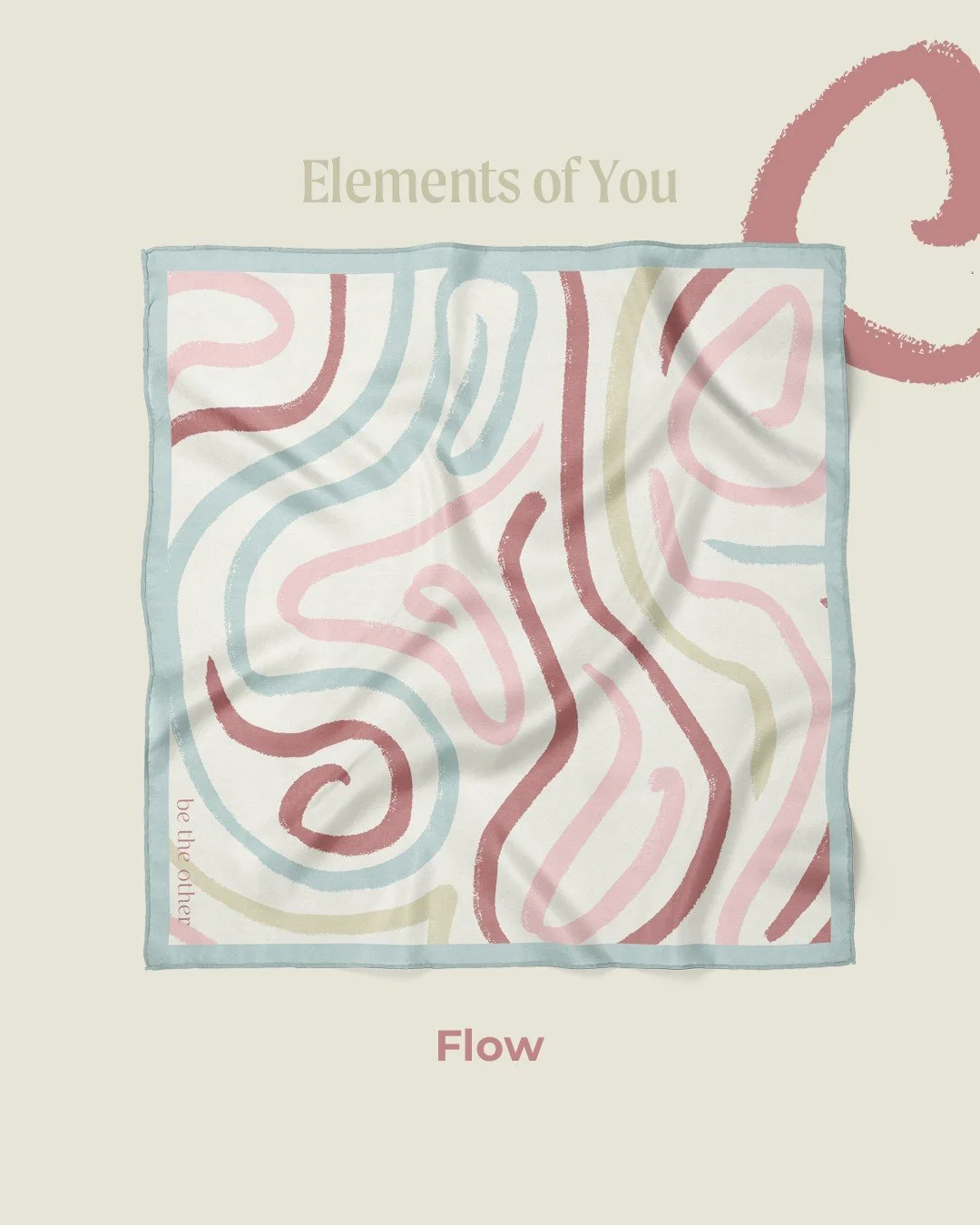 After all the hints, all the teasers, all the mystery... the moment is finally here.
Meet Flow &mdash; light, free-spirited, unexpected 💨
Our debut silk scarf collection, Elements of You, is officially here.

She's a breath of fresh style, wrapped i