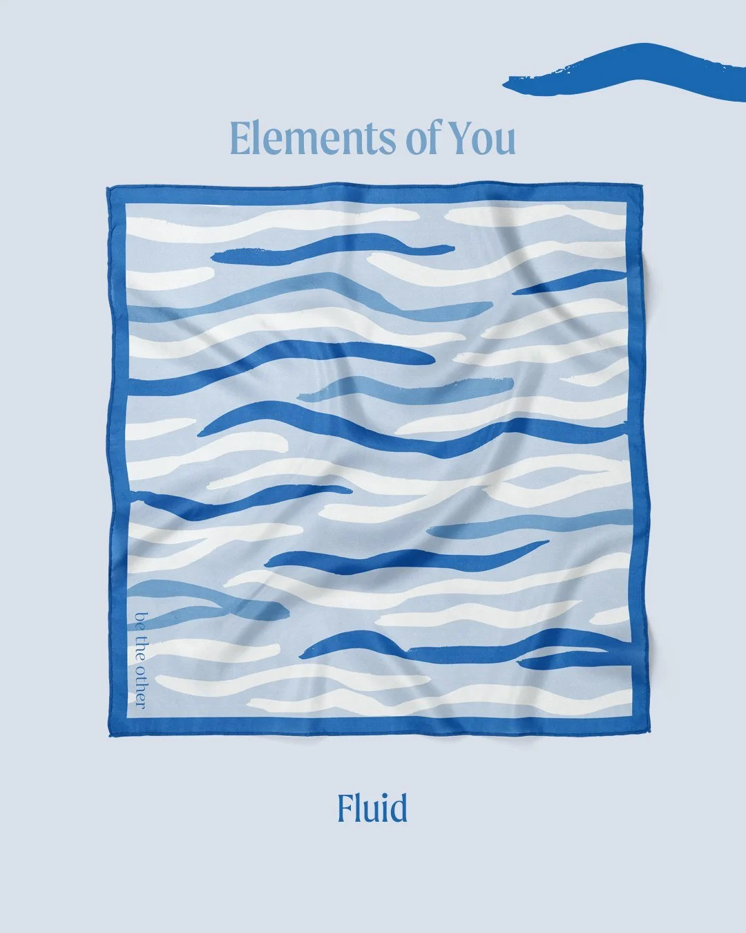 Meet Fluid &mdash; flowing, graceful, intuitive. 💧
The final design from our Elements of You silk scarf collection.
Soft and expressive, it moves with you.

👉 Would you wear this element? Comment below.

 #newcollection  #silkscarf  #elementsofyou 