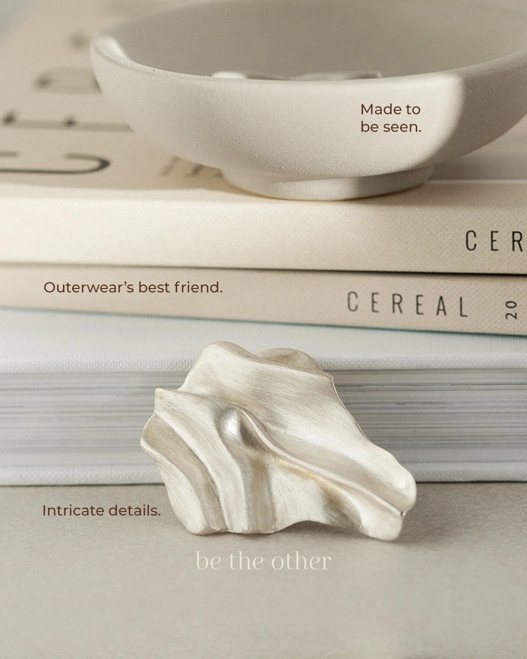 Freedom isn&rsquo;t the quiet one.

It&rsquo;s sculptural, detailed, and made for your favourite jacket.

Pin it to a lapel before heading out for dinner plans, a gallery visit, even just a morning coffee run. And suddenly your outerwear feels intent