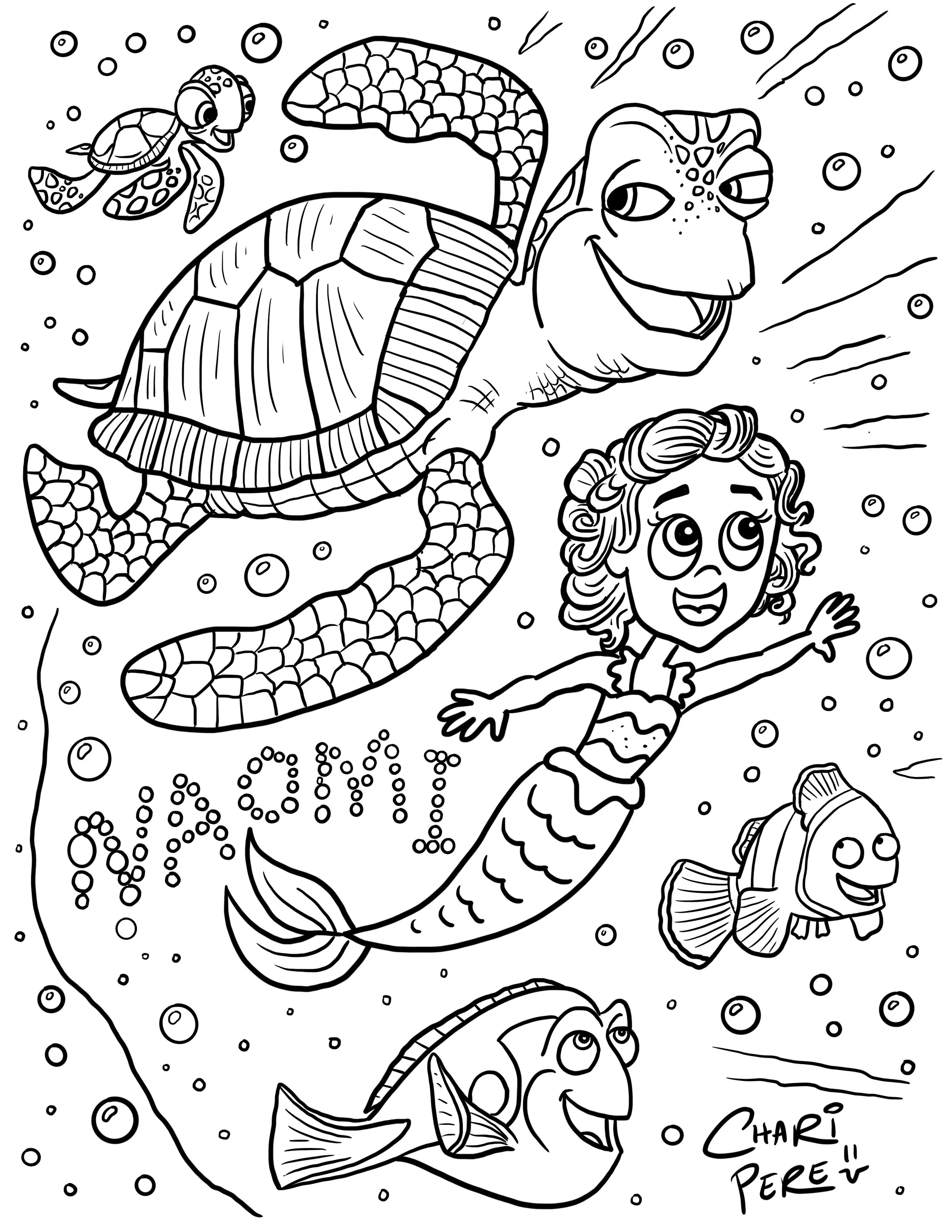 Crush The Turtle Coloring Page